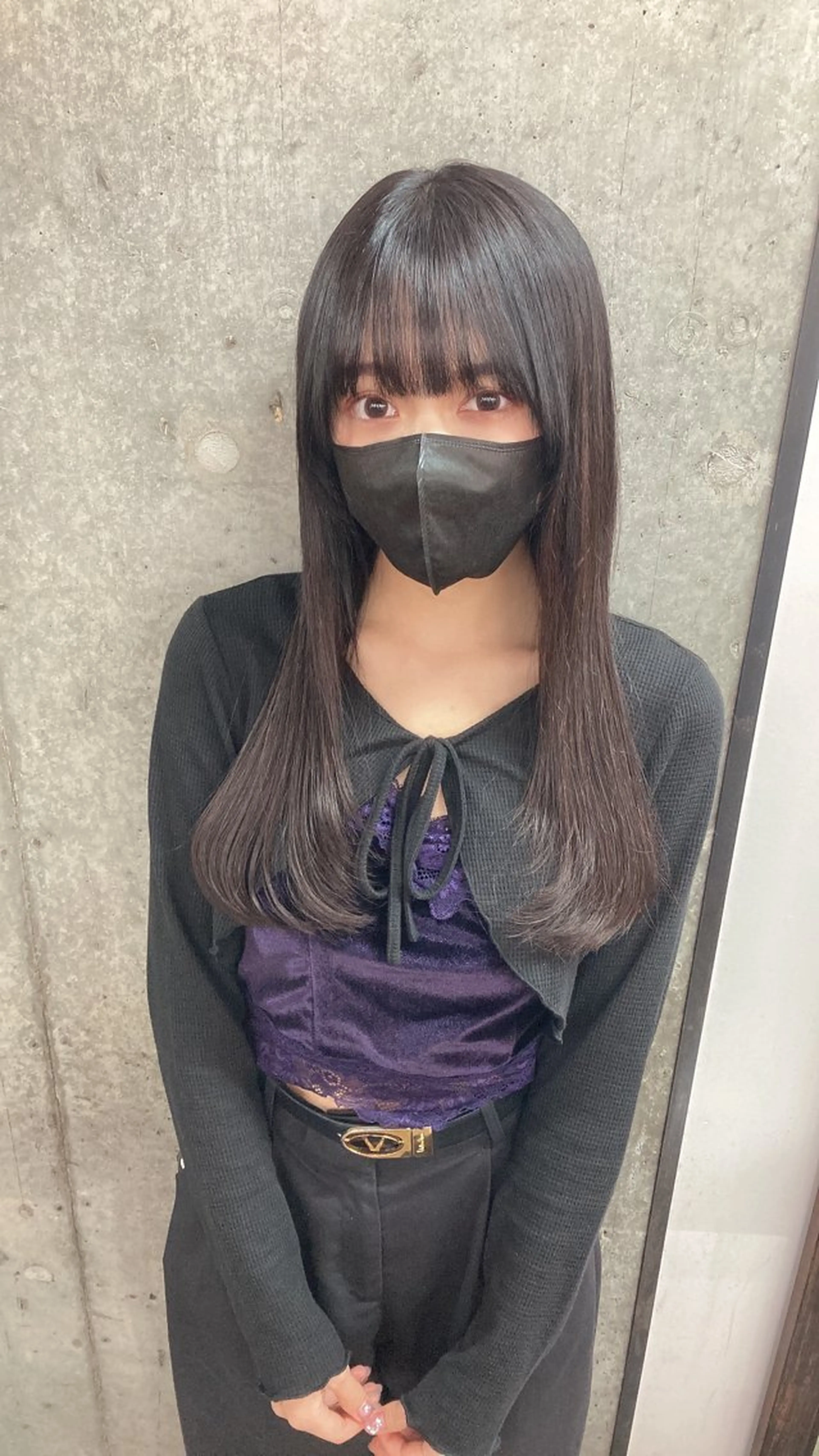 セミロング ✨最安値✨エクステ カラー🌼つきな🌼のヘアスタイル