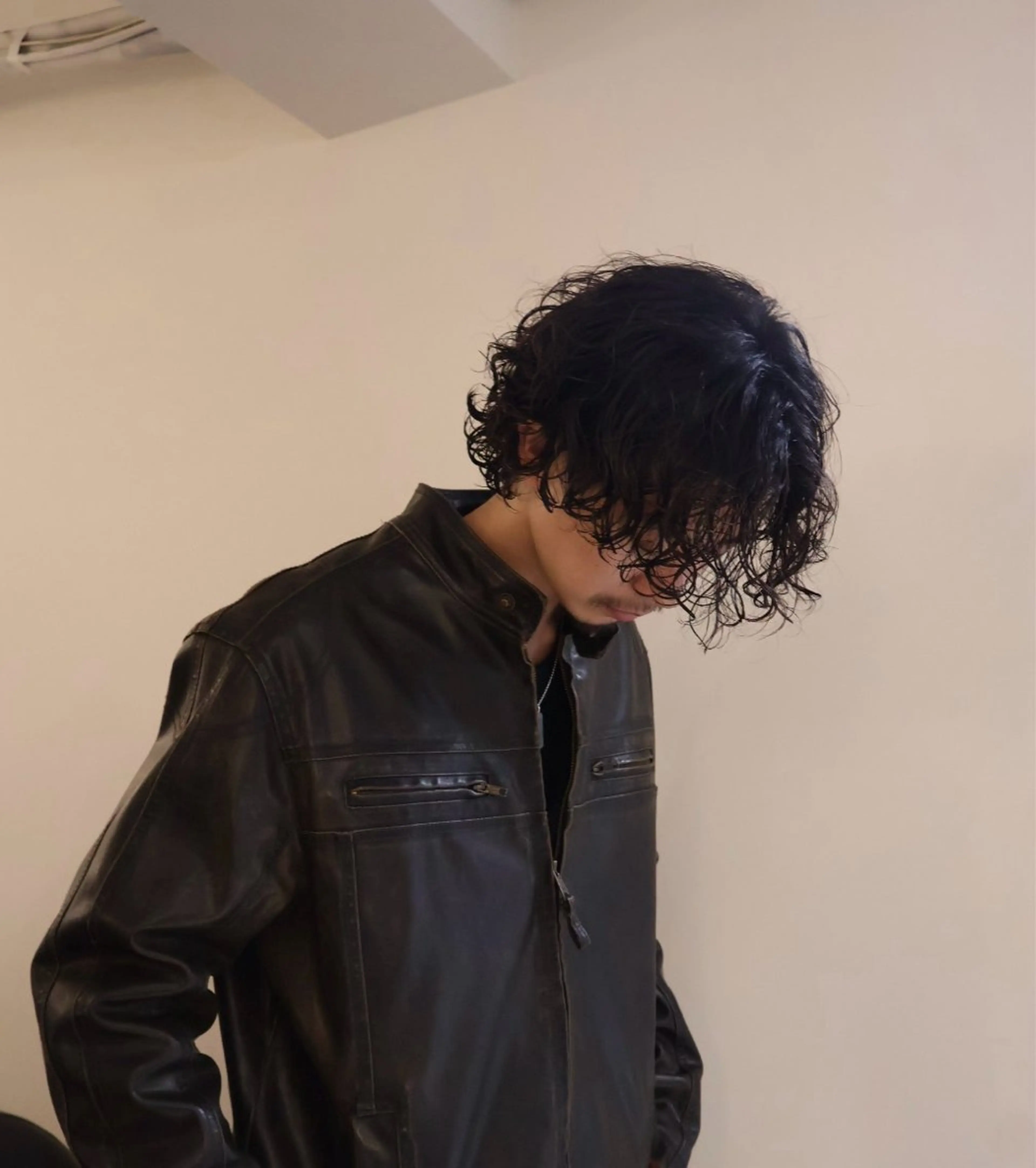 ショート パーマ スパイラルパーマ メンズパーマ梅田 ・川副史晶のヘアスタイル