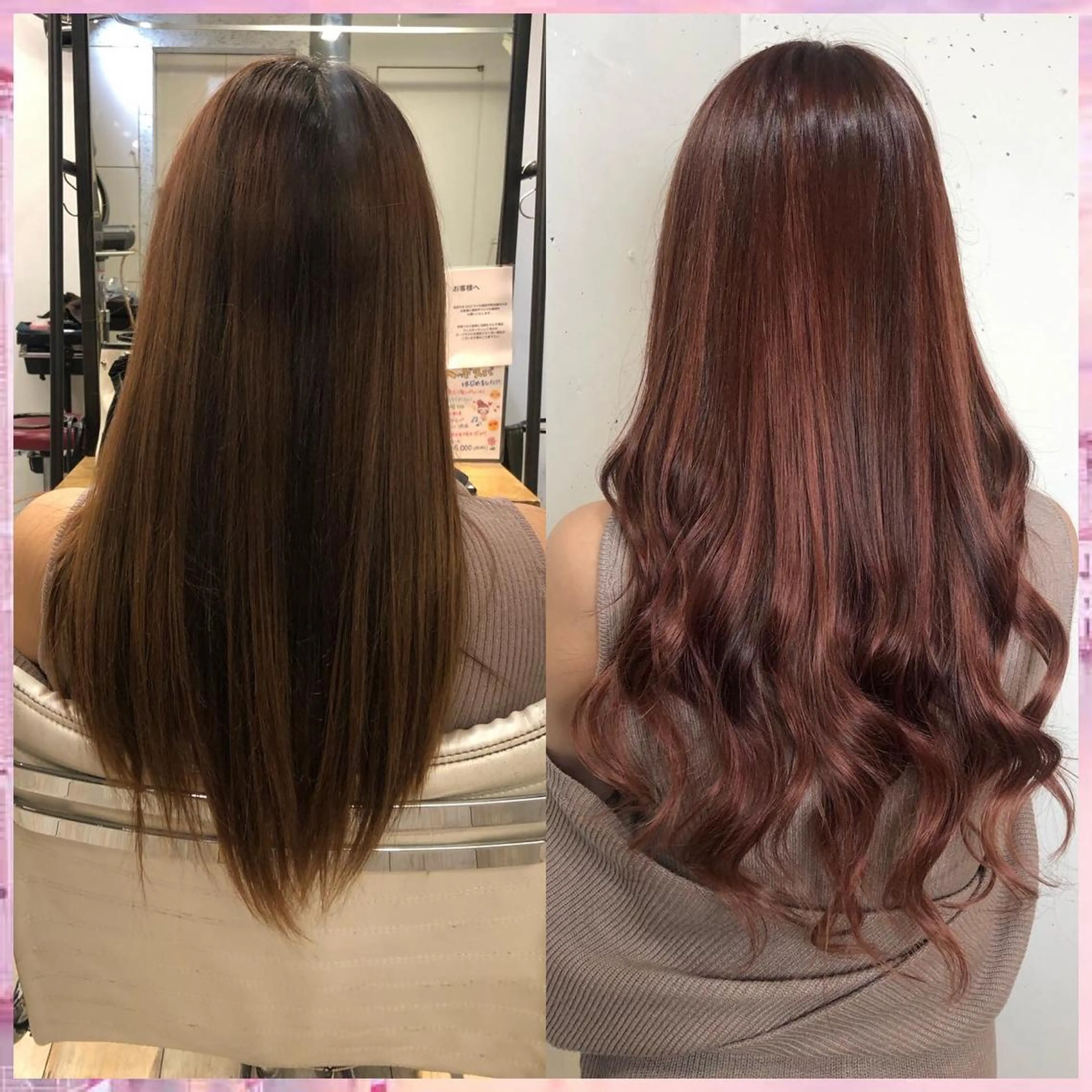 ロング カラー ヘアアレンジ 編み込みエクステ シールエクステ ベージュカラー イヤリングカラー インナーカラー カット ヘアカラー トリートメント エクステ ヘアセット 八巻 晴香のヘアスタイル