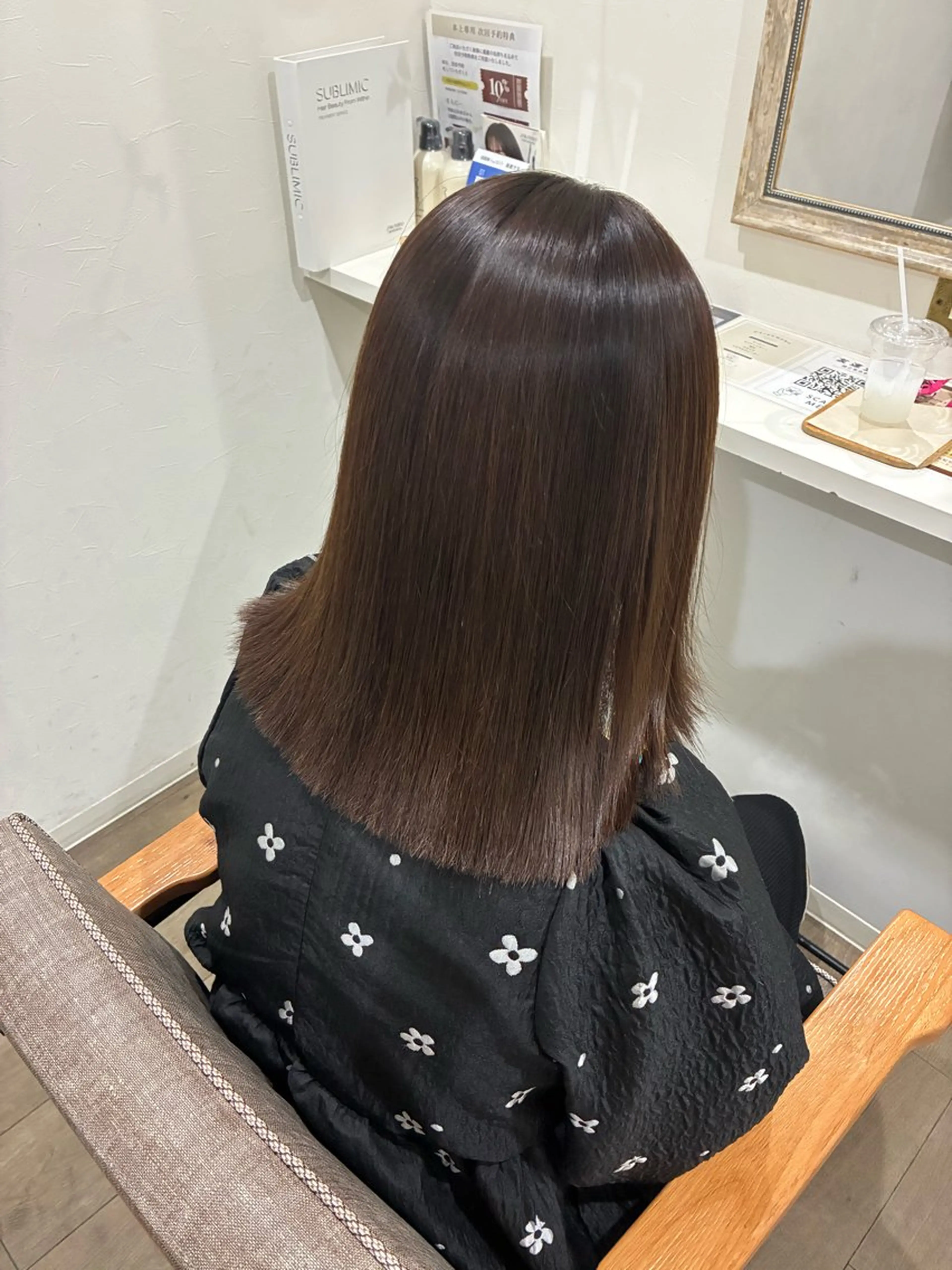 ミディアム 縮毛矯正 髪質改善jewelbox 〜私のトリートメント〜 東梅田店所属・髪質改善/ボブ/梅田 runa_ニュアンスのヘアスタイル