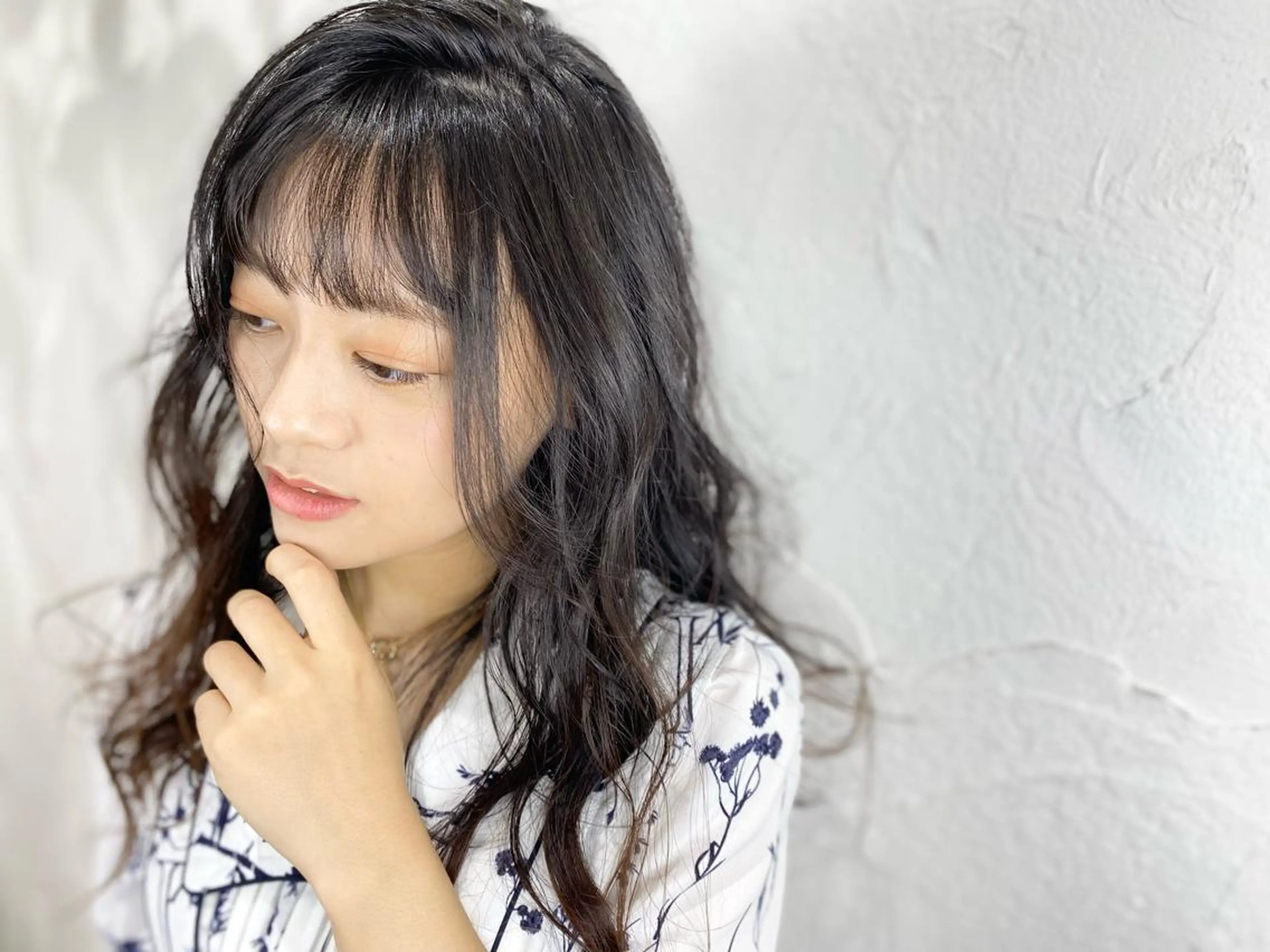 ロング パーマ カット ヘアカラー 堀 大輔のヘアスタイル