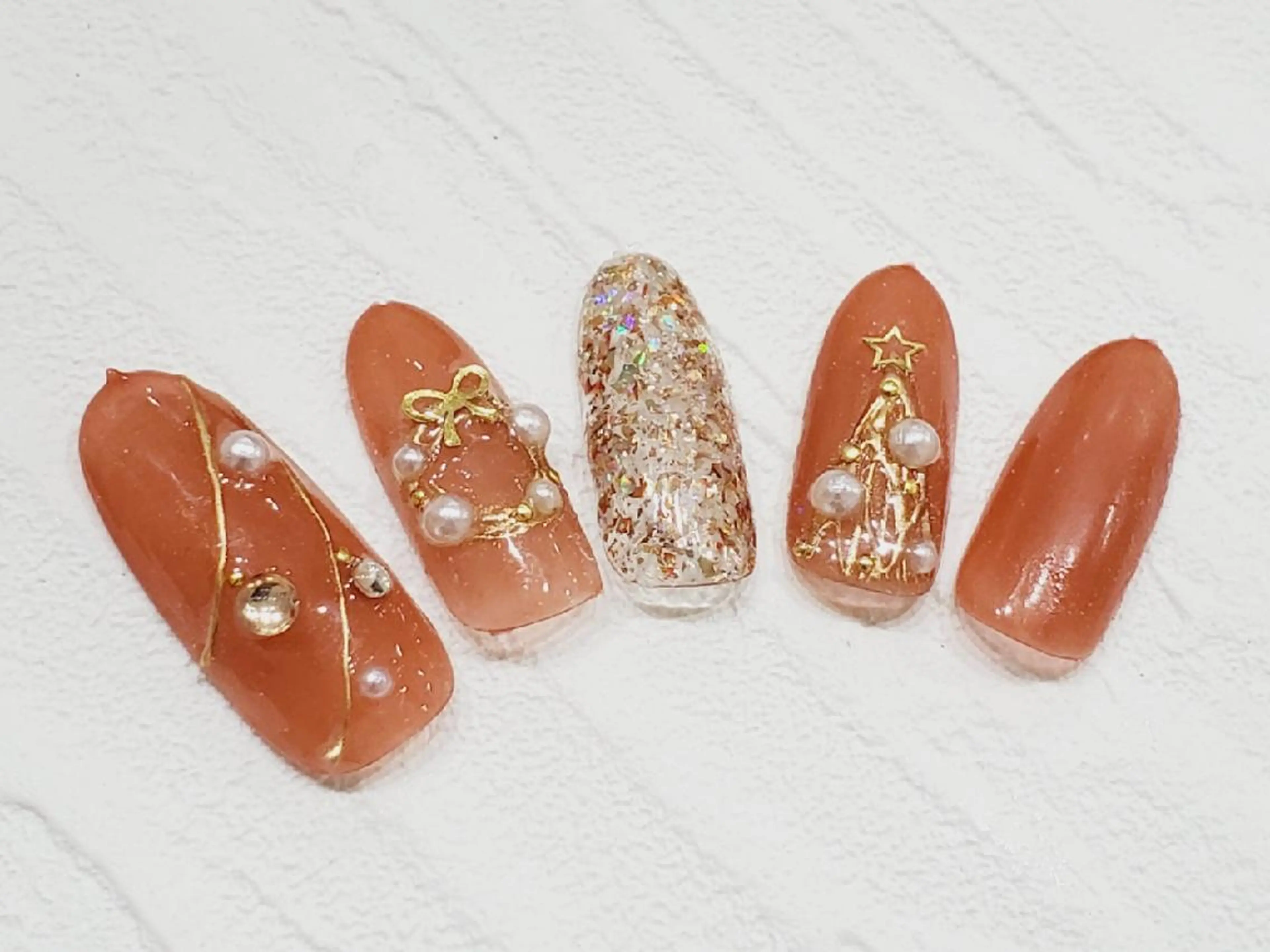 ネイル アートネイル 冬ネイル クリスマス 早坂  のネイルデザイン