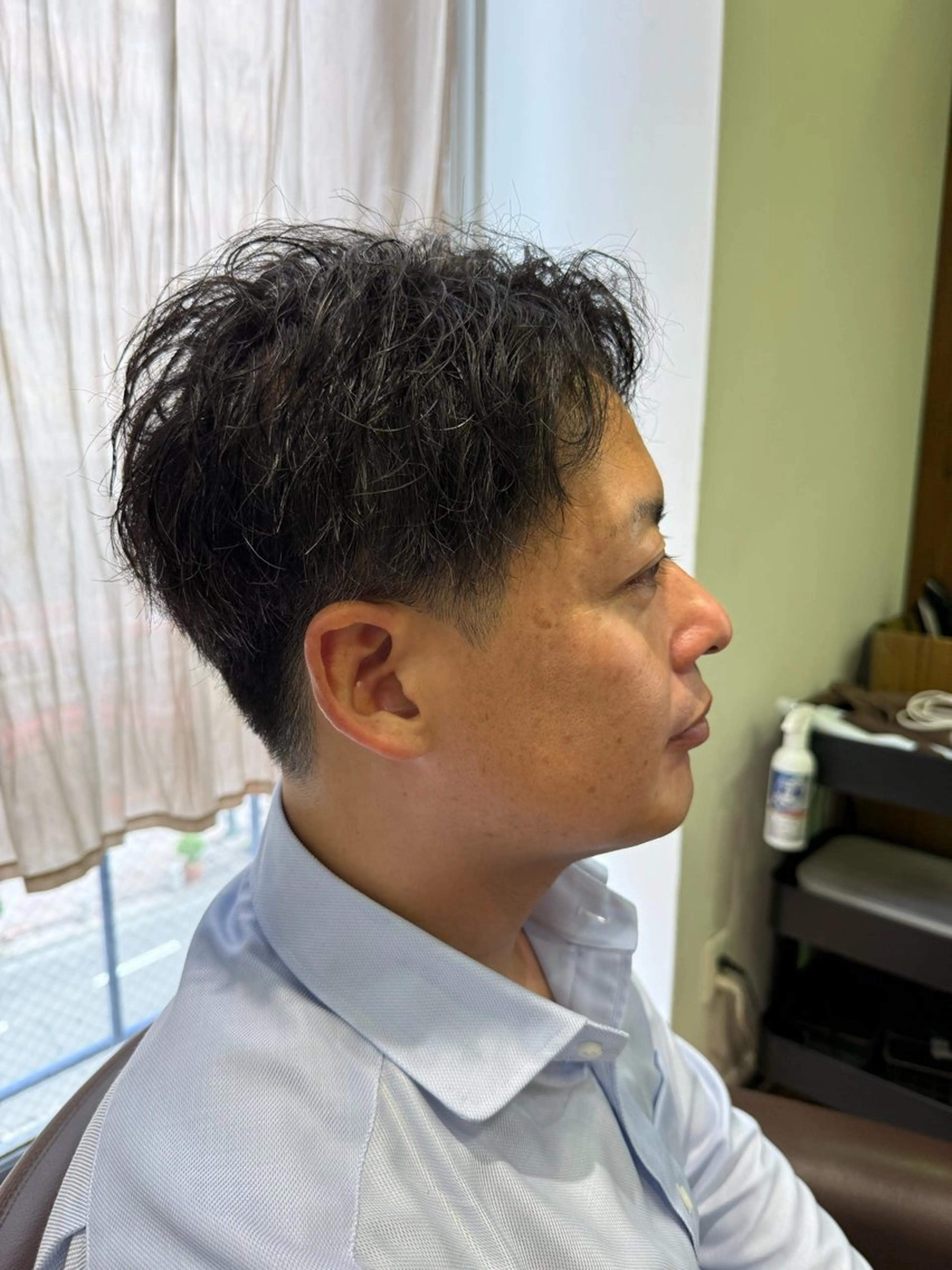 ショート メンズ メンズパーマ 溝口 槙里也のヘアスタイル