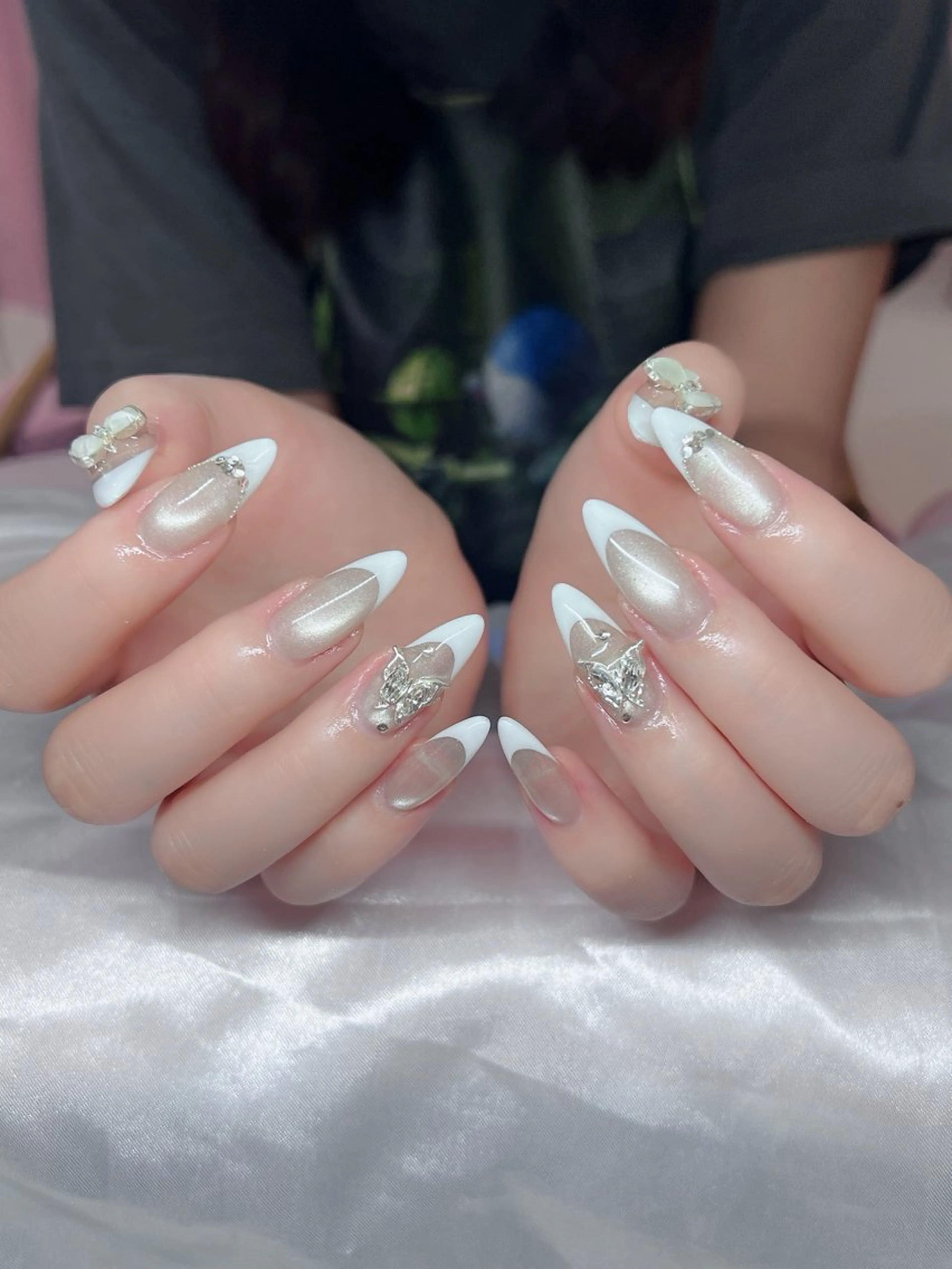 ネイル 🎀PG🩵 ネイルサロンのネイルデザイン