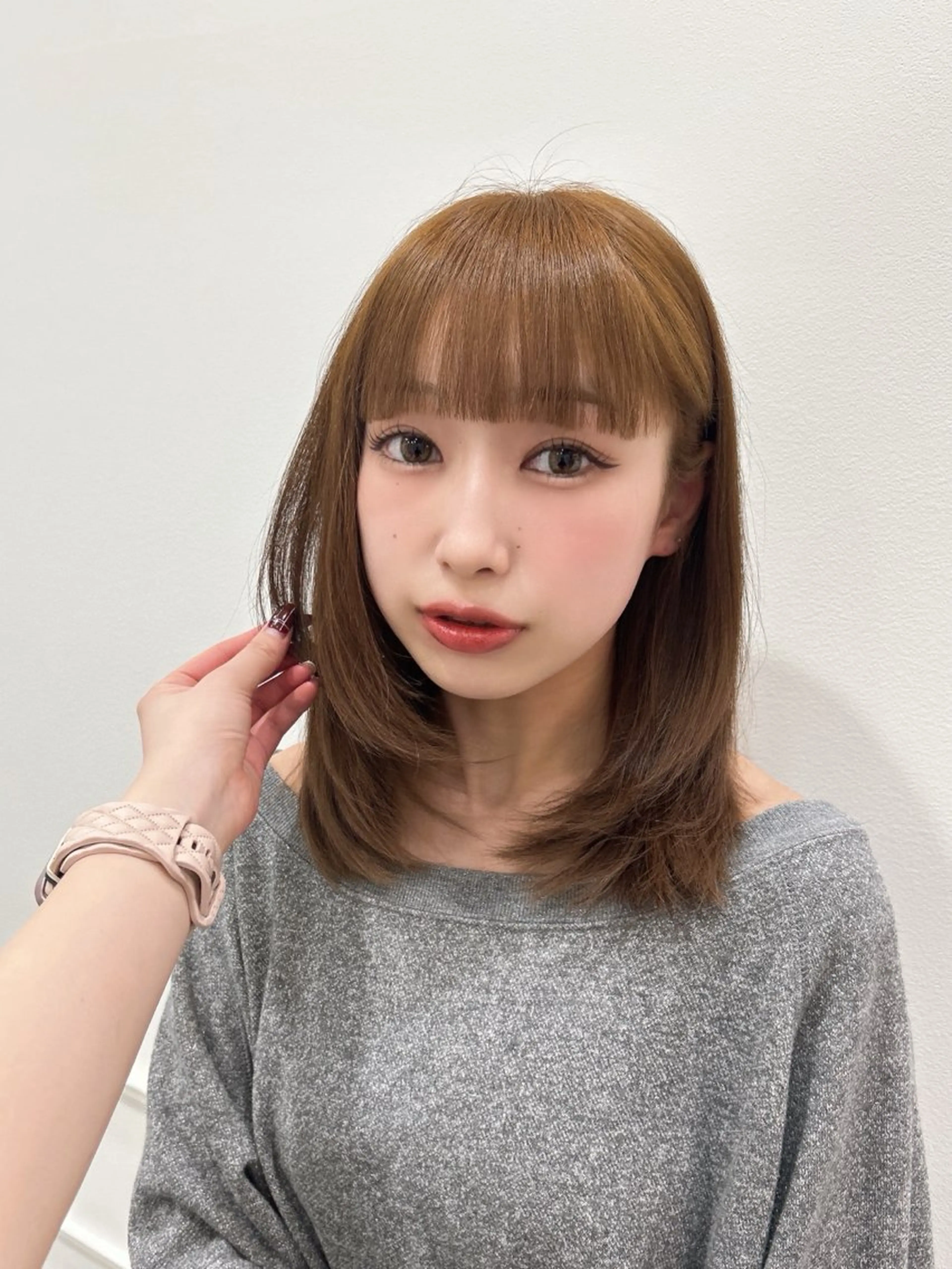 【ボブ・ミディアム・レイヤー】　　　　　　　　　　　　　土日19時半​〜​　カットモデル🎀の写真