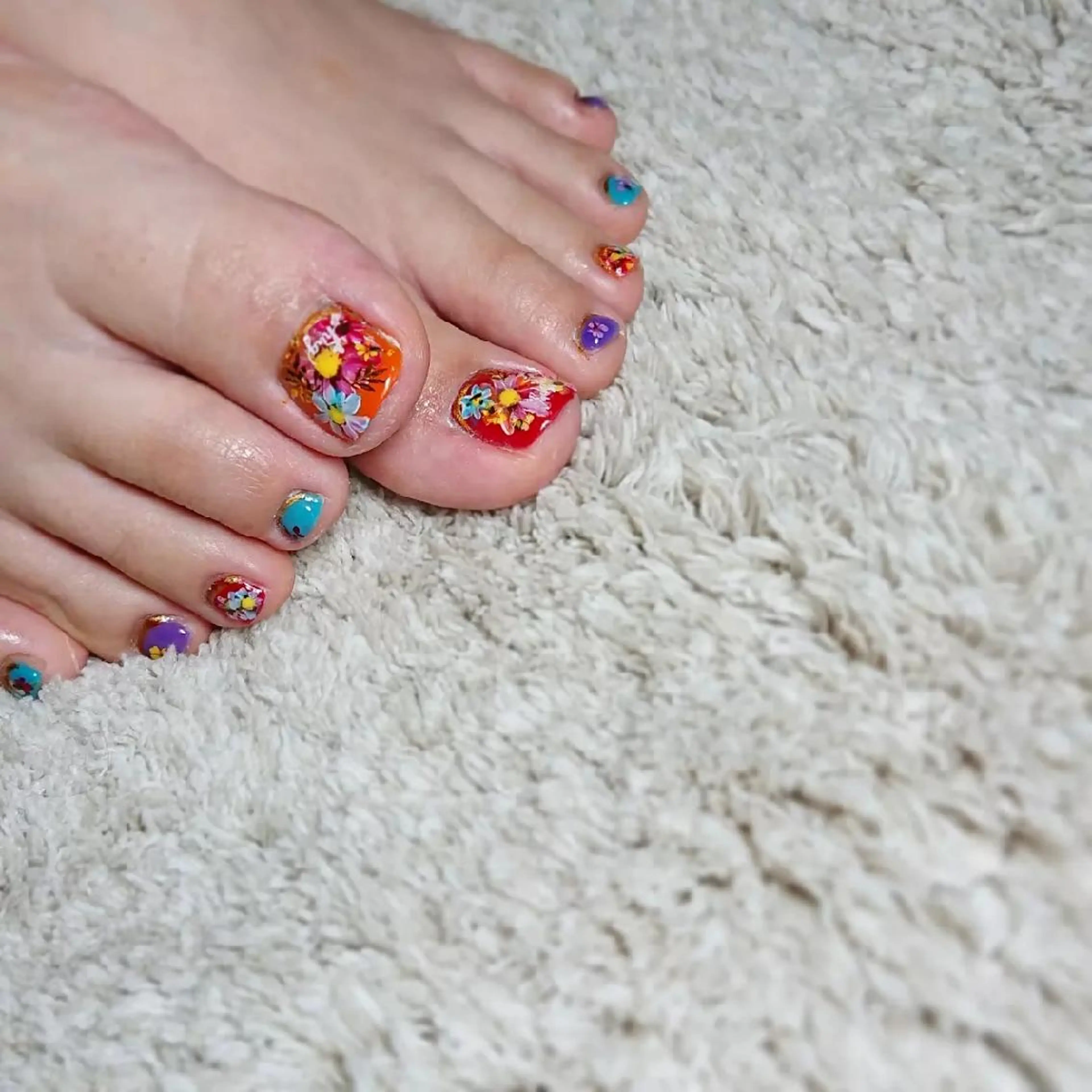 ネイル アートネイル フットネイル ジェルネイル shellnail さなえのネイルデザイン