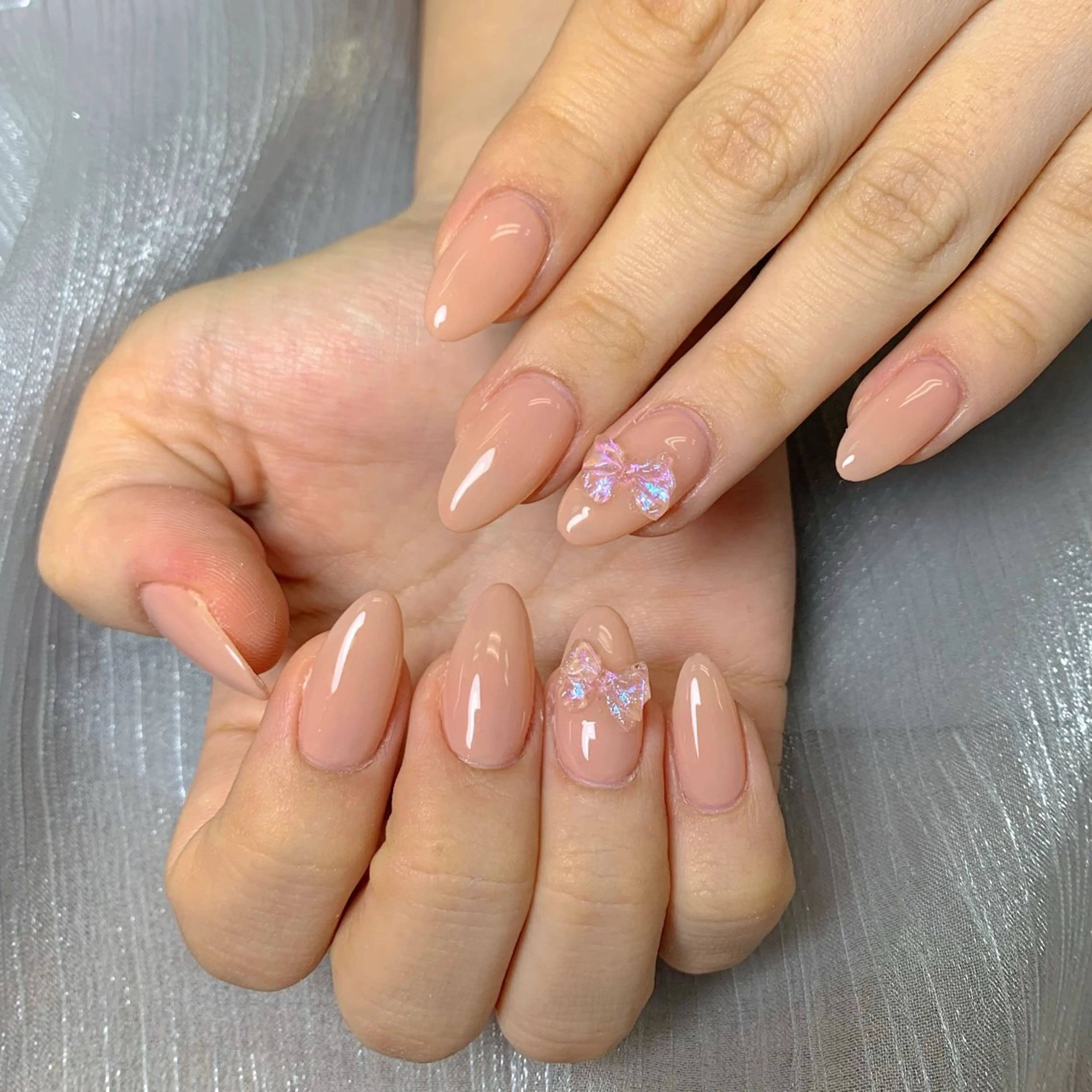 ネイル キラキラネイル 韓国ネイル オフィスネイル ワンカラーネイル ピンク ハンドネイル なつみ wooのネイルデザイン
