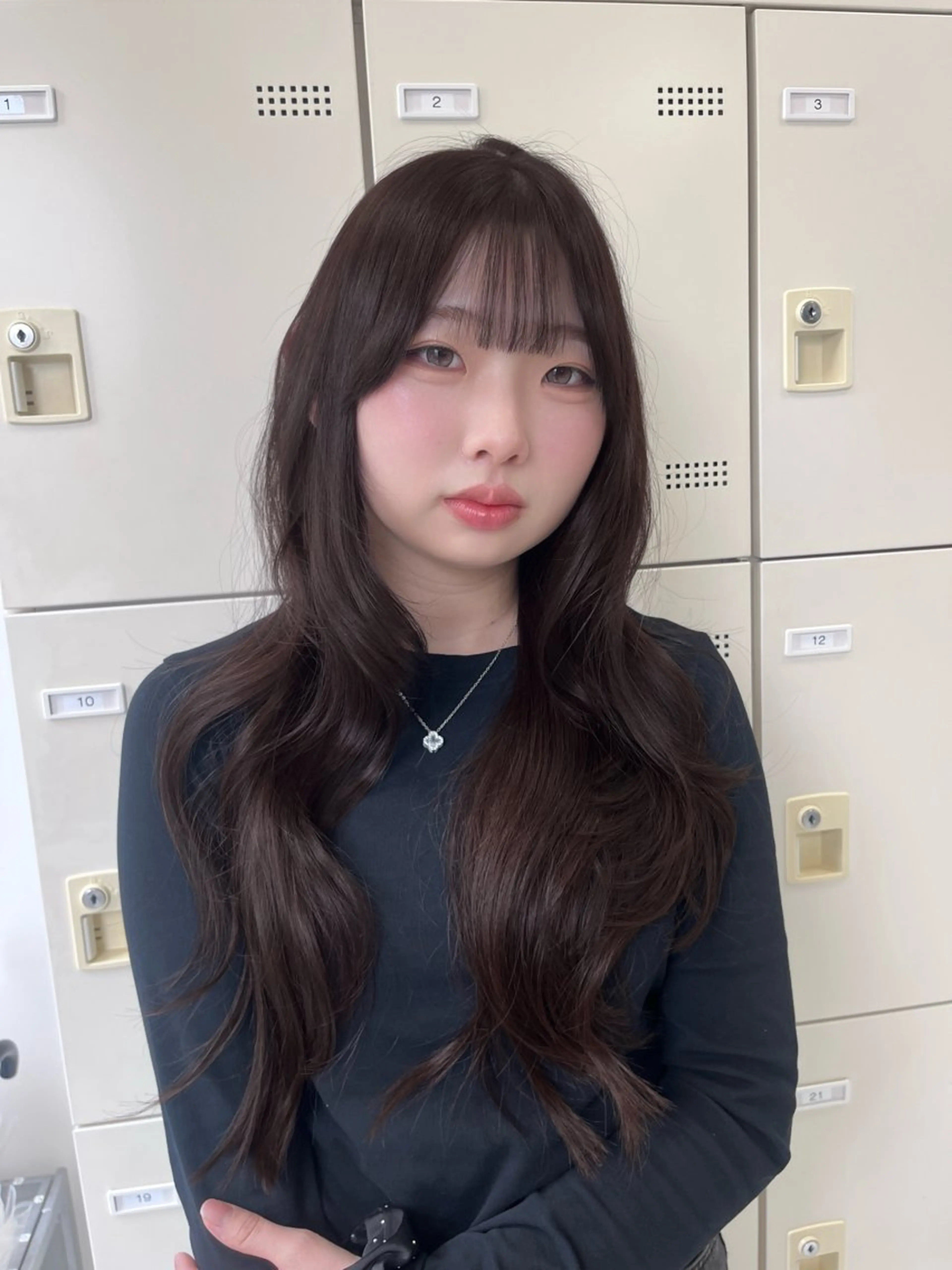 ロング カット ヘアカラー トリートメント ♡ナチュラルガーリー ♡ベージュ♡RINAのヘアスタイル