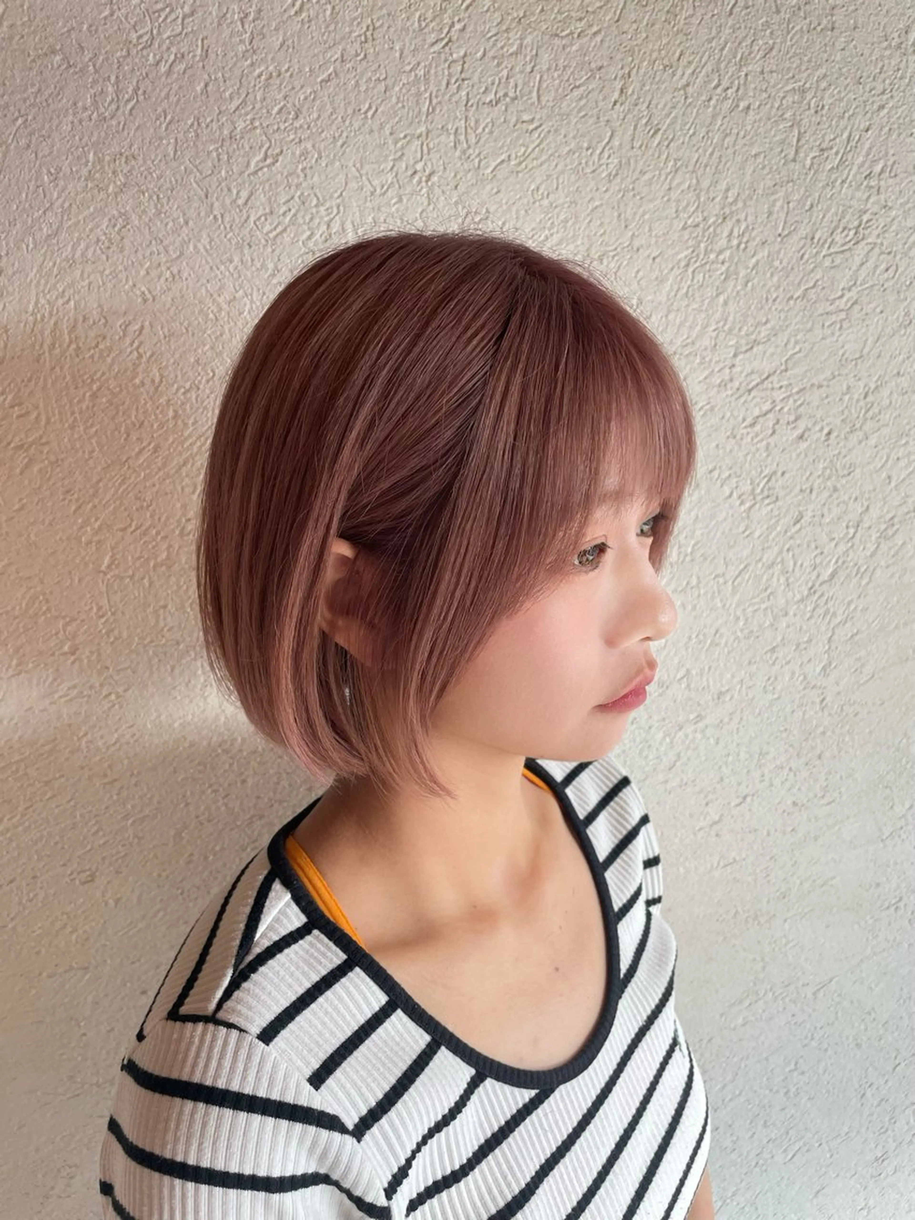 ショート ショートボブ ボブ くびれヘア 顔まわりレイヤー レイヤーカット カット ヘアカラー ひたち野うしく 古田　捷人のヘアスタイル