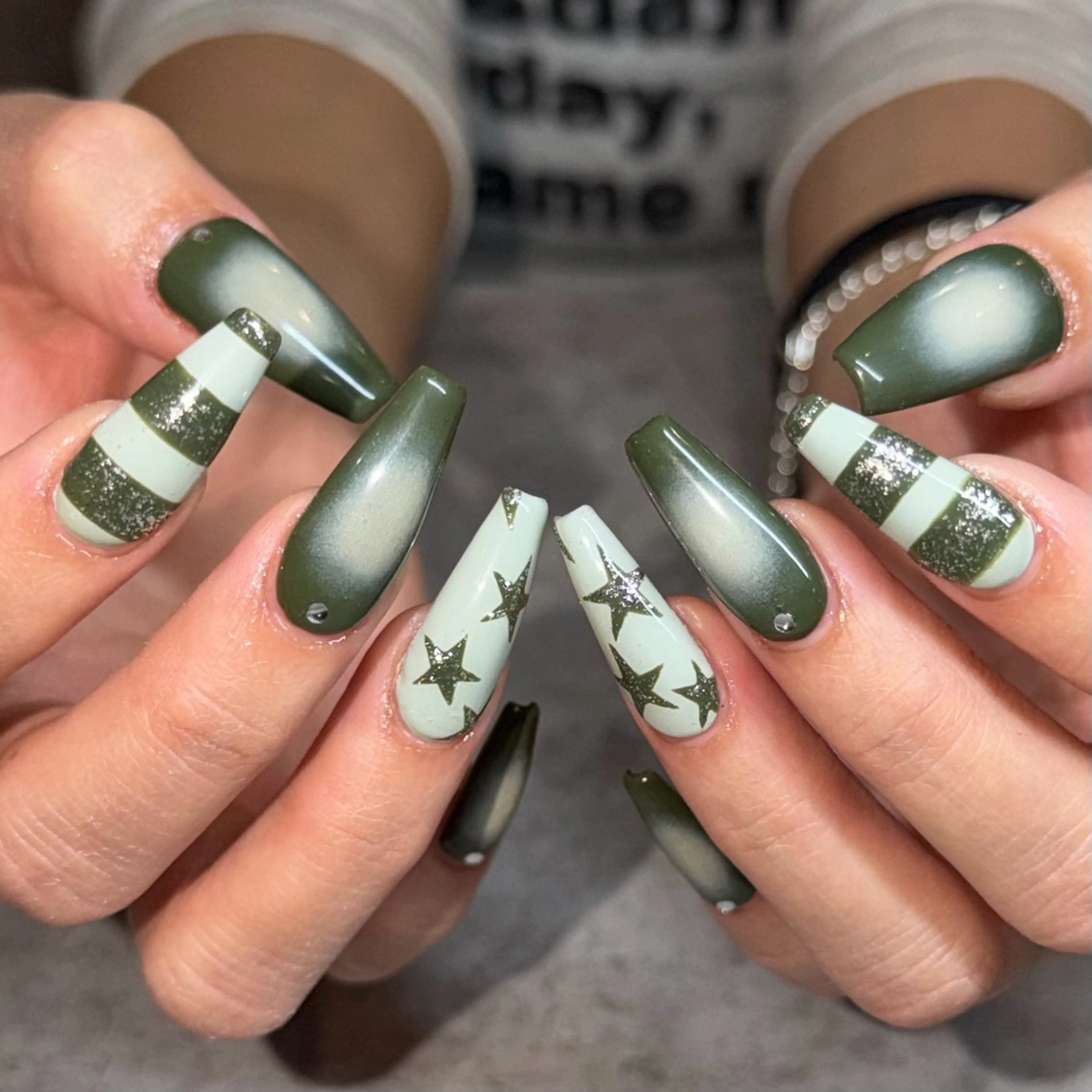 ネイル ハンドネイル IROHA NAIL Kurumi🪽🫧のネイルデザイン