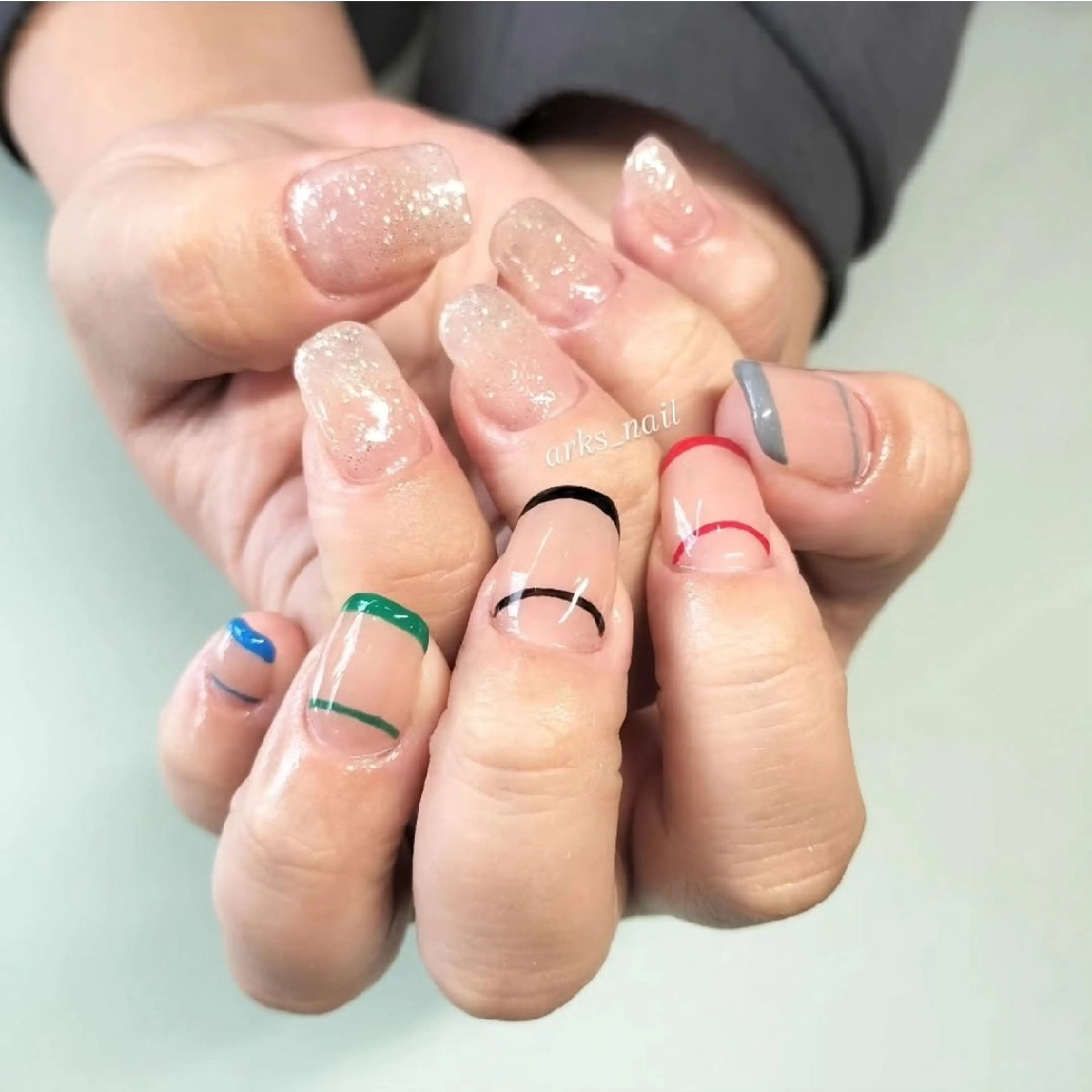 ネイル ジェルネイル ハンドネイル arks nailのネイルデザイン