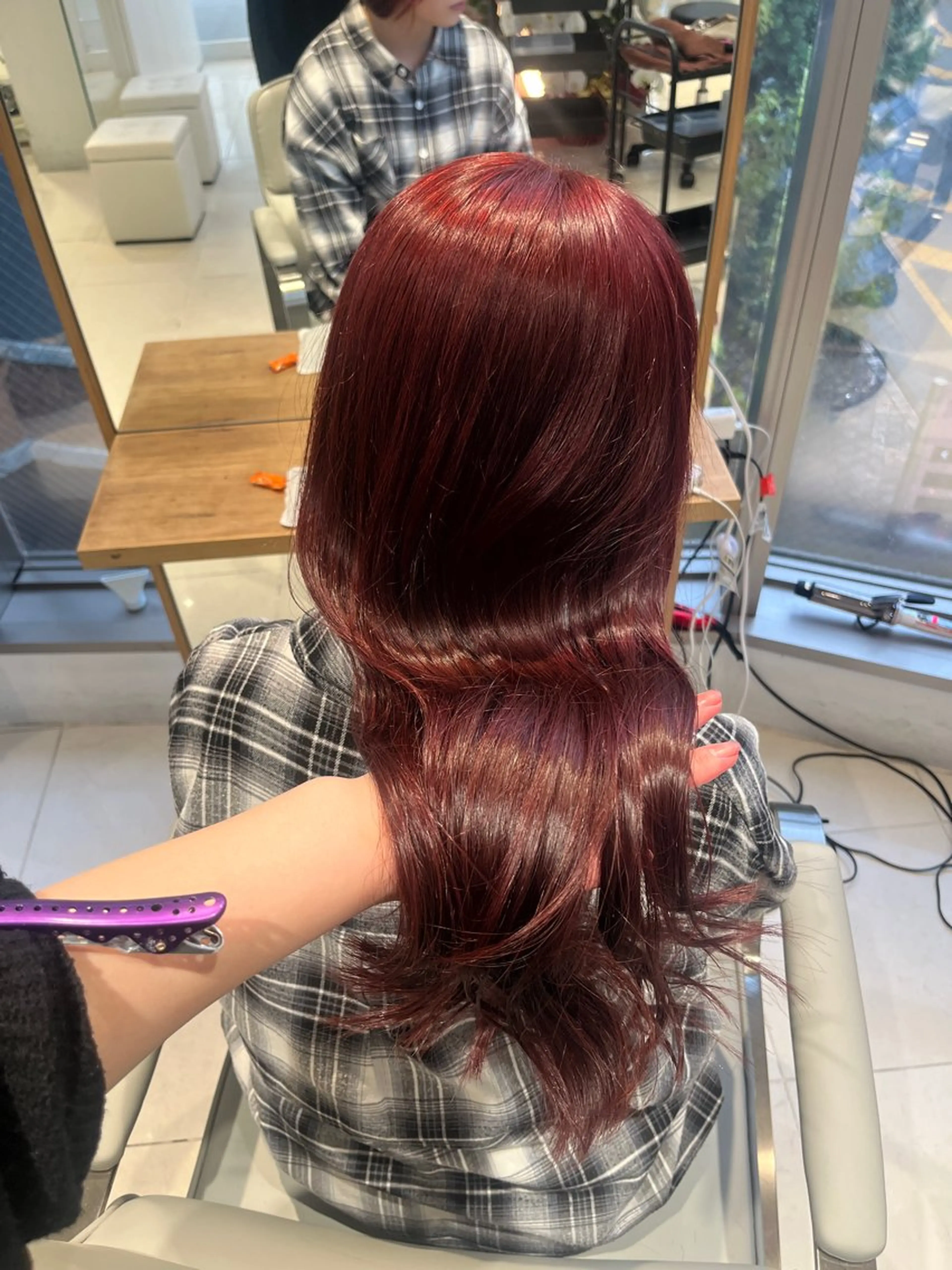 ロング カラー カット ヘアカラー トリートメント ヘアセット 🎀透明感 カラー🎀ミズキのヘアスタイル