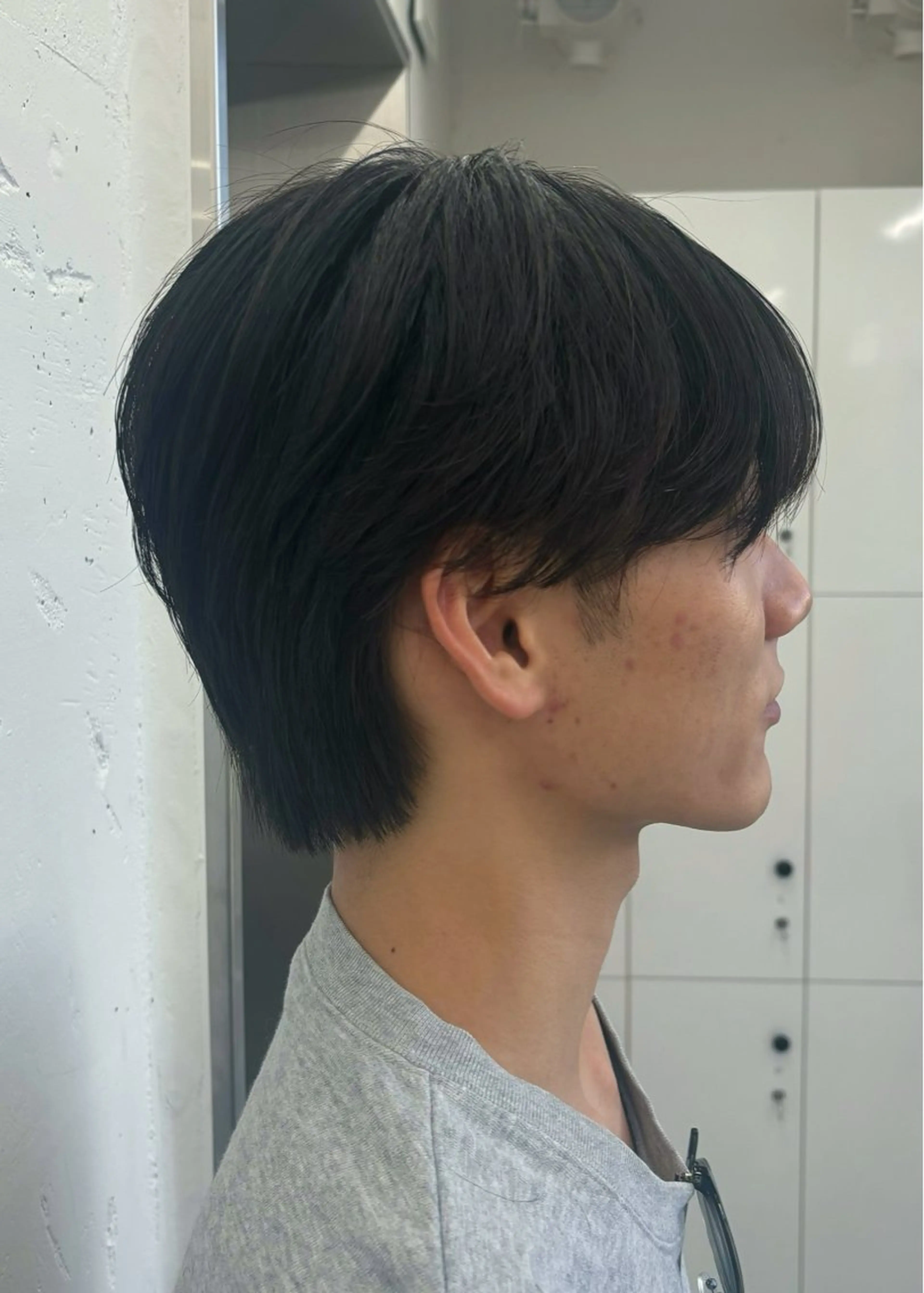 ミディアム メンズ メンズブリーチ メンズハイトーン メンズ韓国風 メンズウルフカット 韓国風ヘア カット トリートメント ヘッドスパ 🐶ひかる🐶 JILLSTUDIOのヘアスタイル