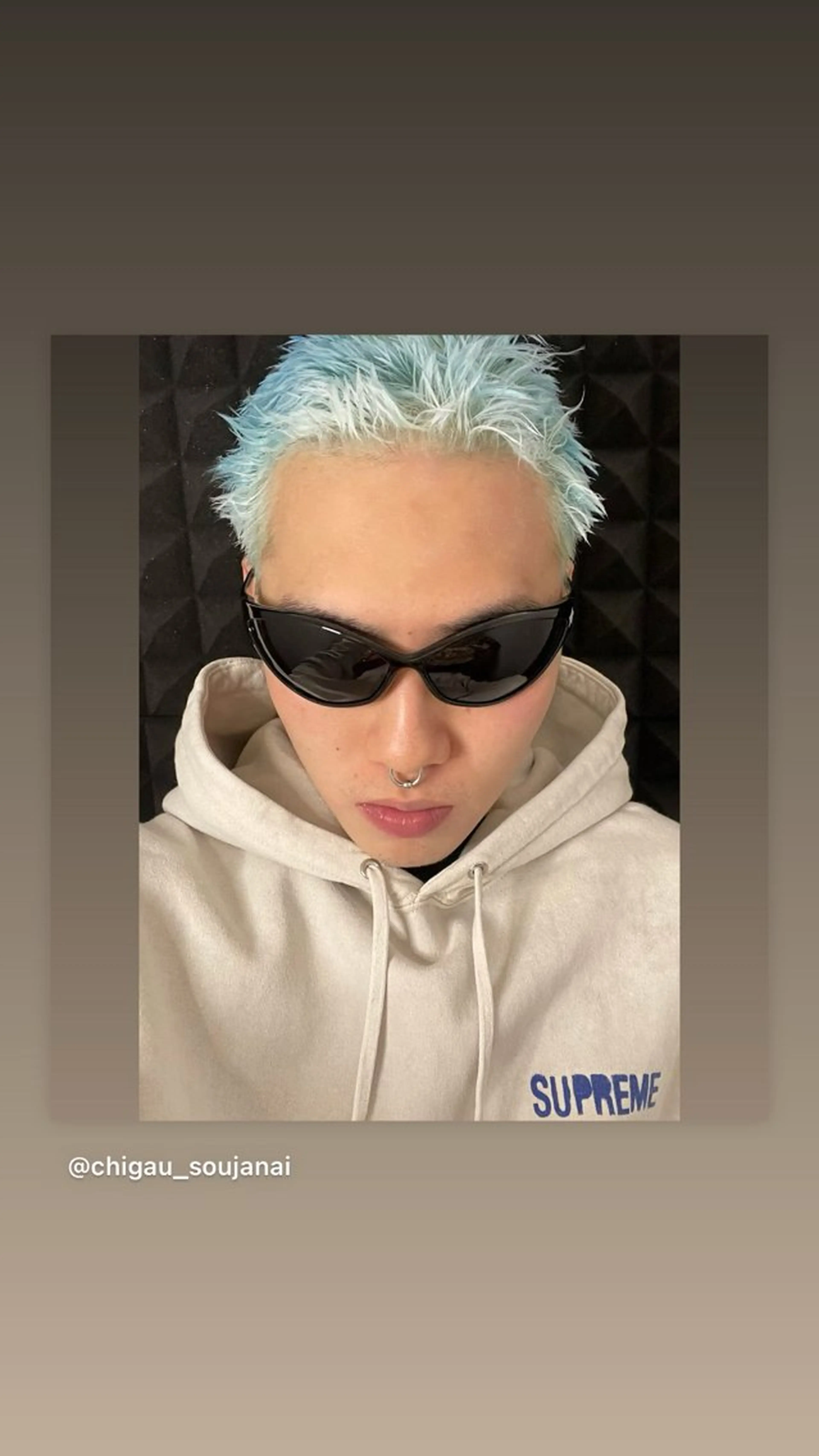 メンズカット+ブリーチ+イージーパーマの写真