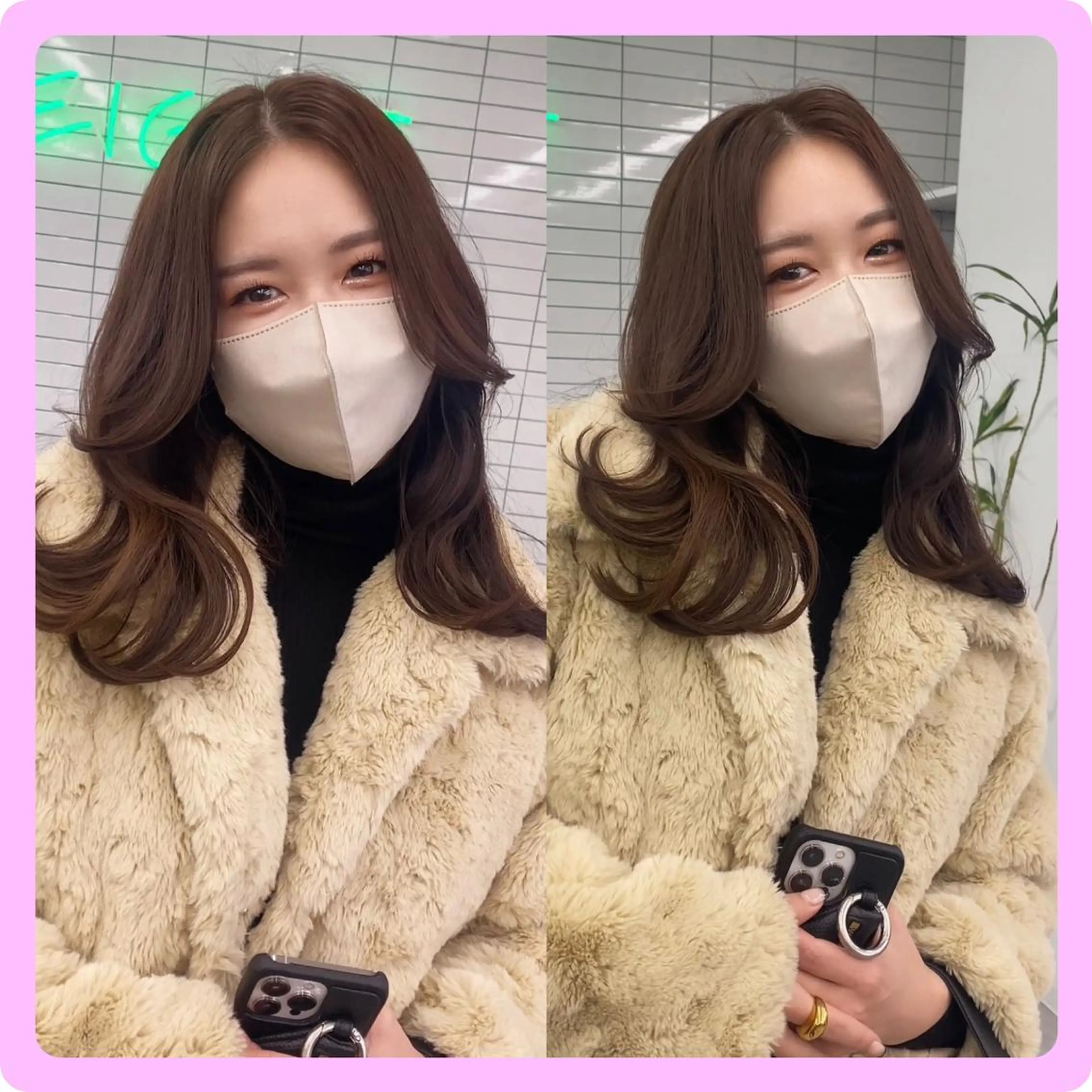 セミロング カラー 推しヘア🎀 NATSUNEのヘアスタイル