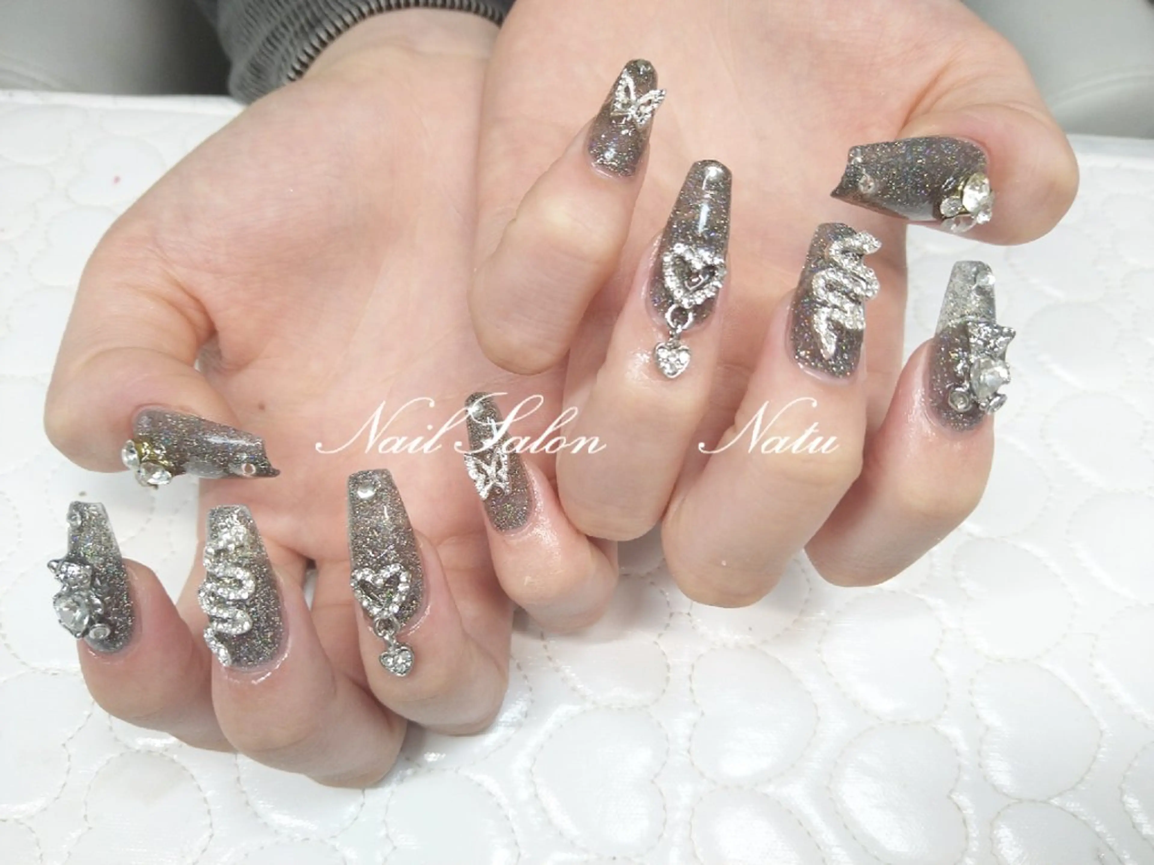 ネイル 長さ出し nailsalon　 Natuのネイルデザイン