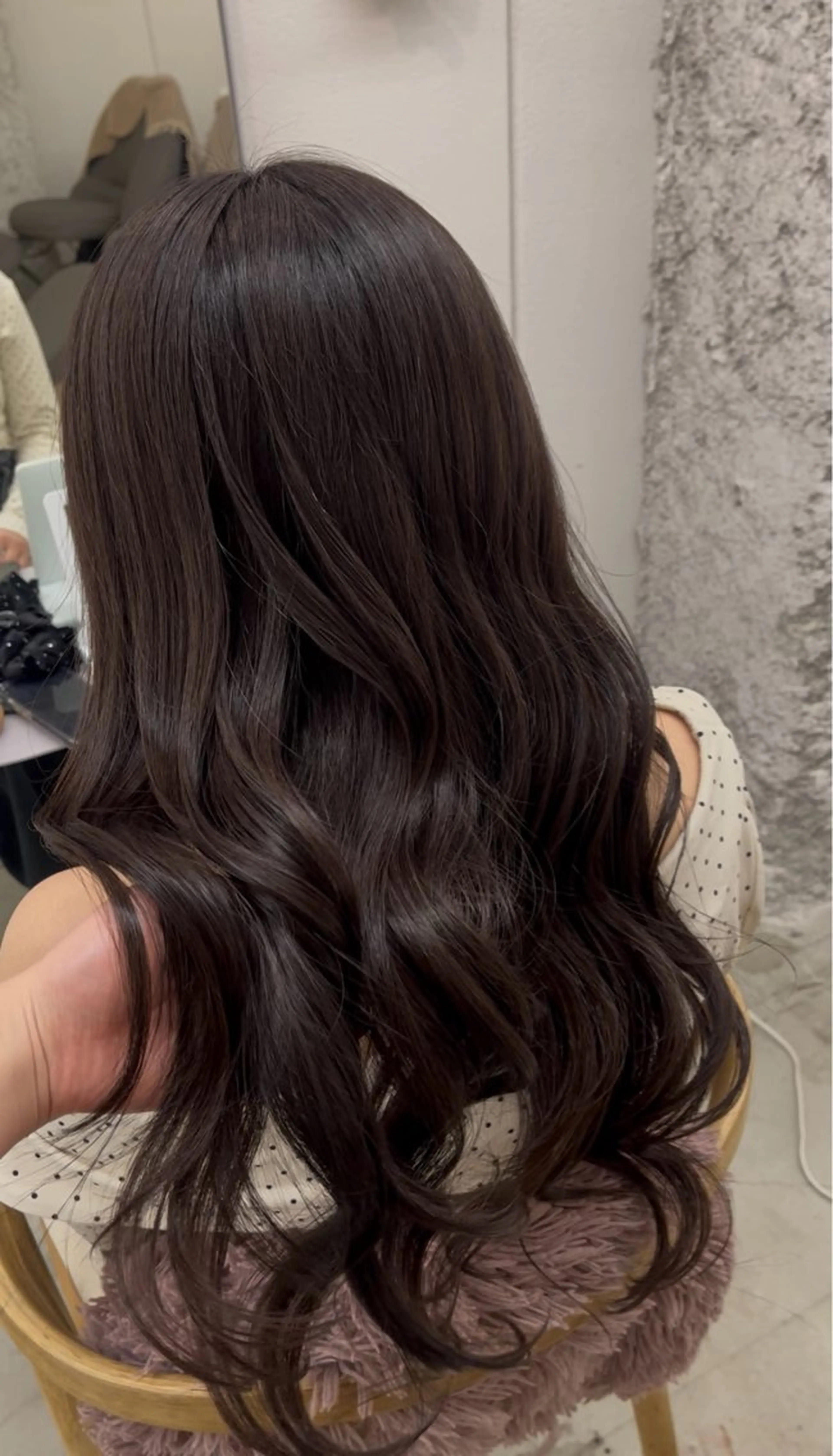 ロング カラー ヘアカラー トリートメント 🌼花屋併設🌼 木下奈々望のヘアスタイル