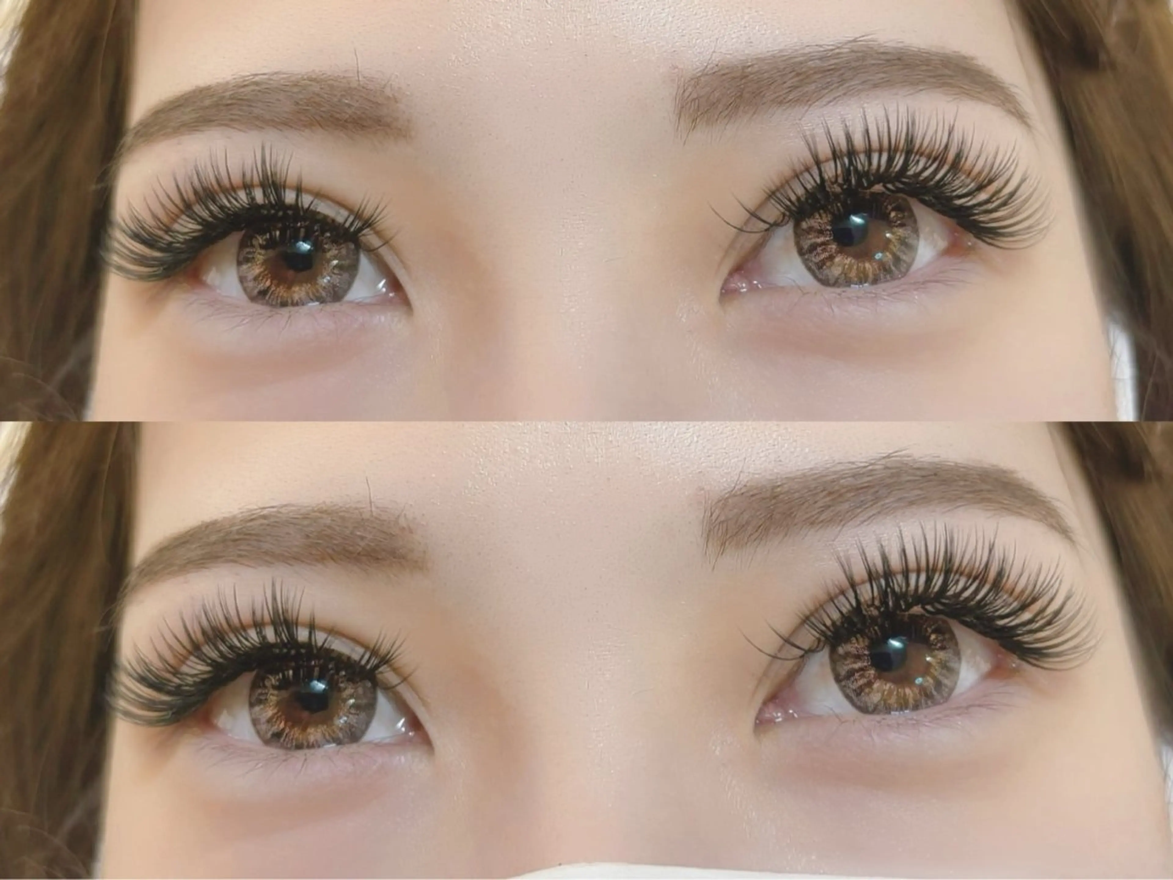 マツエク・マツパ 付け放題 バインドロック 束感まつ毛 フラットラッシュ パリジェンヌラッシュリフト マツエク AURORA RINAのマツエク・マツパデザイン