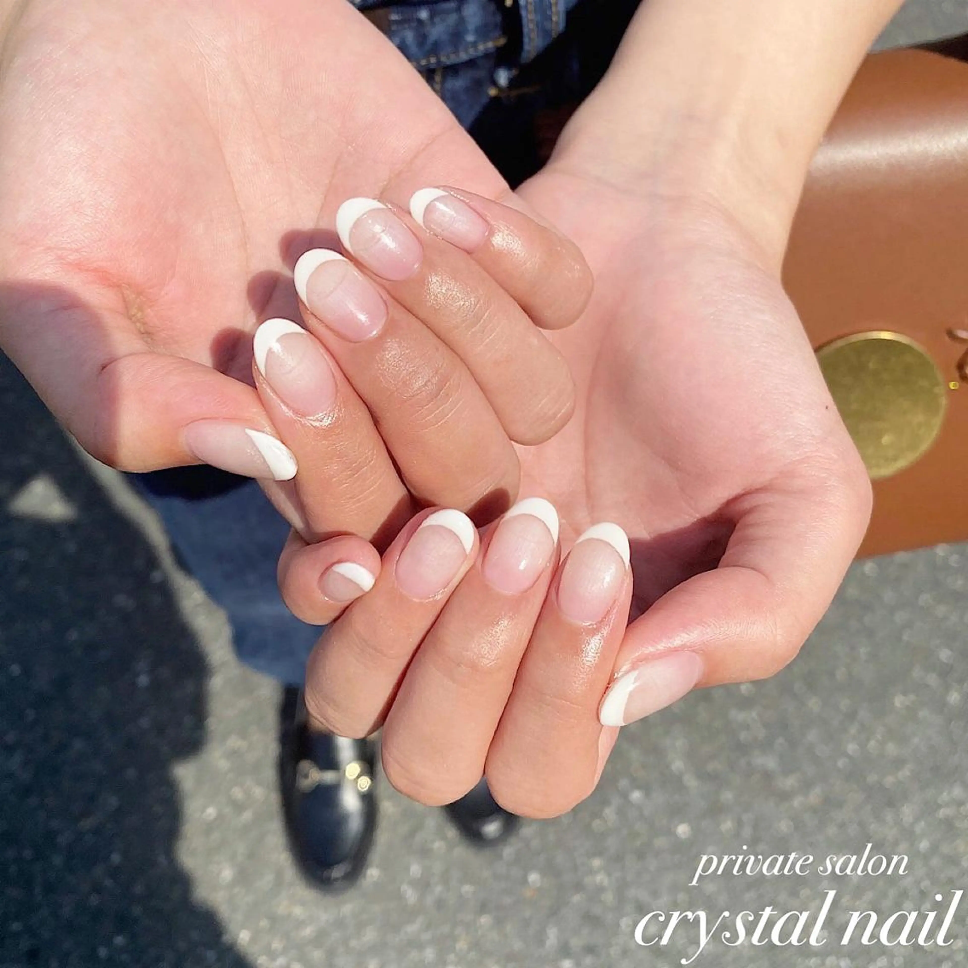 ネイル フレンチネイル Crystal Nailのネイルデザイン