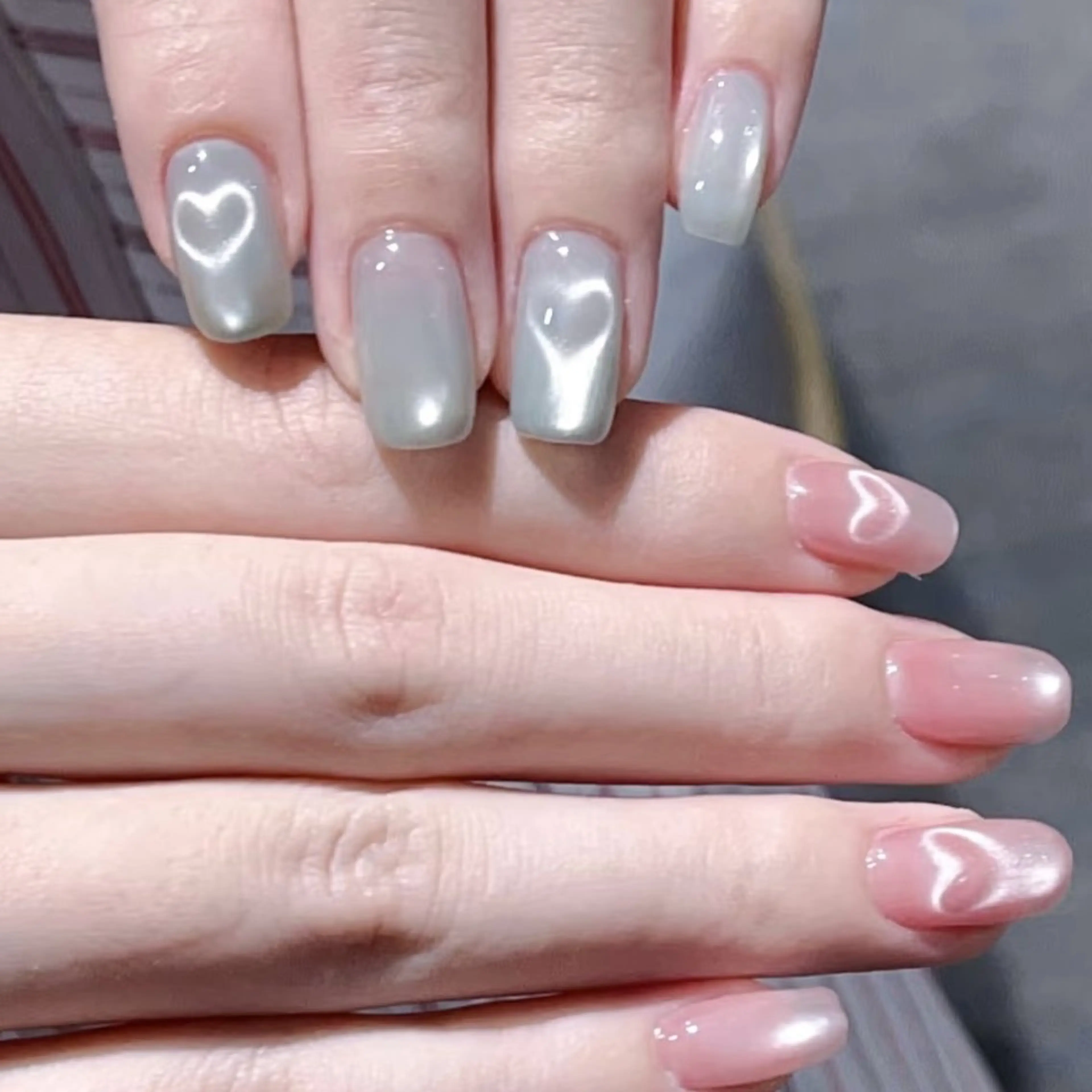 ショート ハンドネイル チ まるこのネイルデザイン