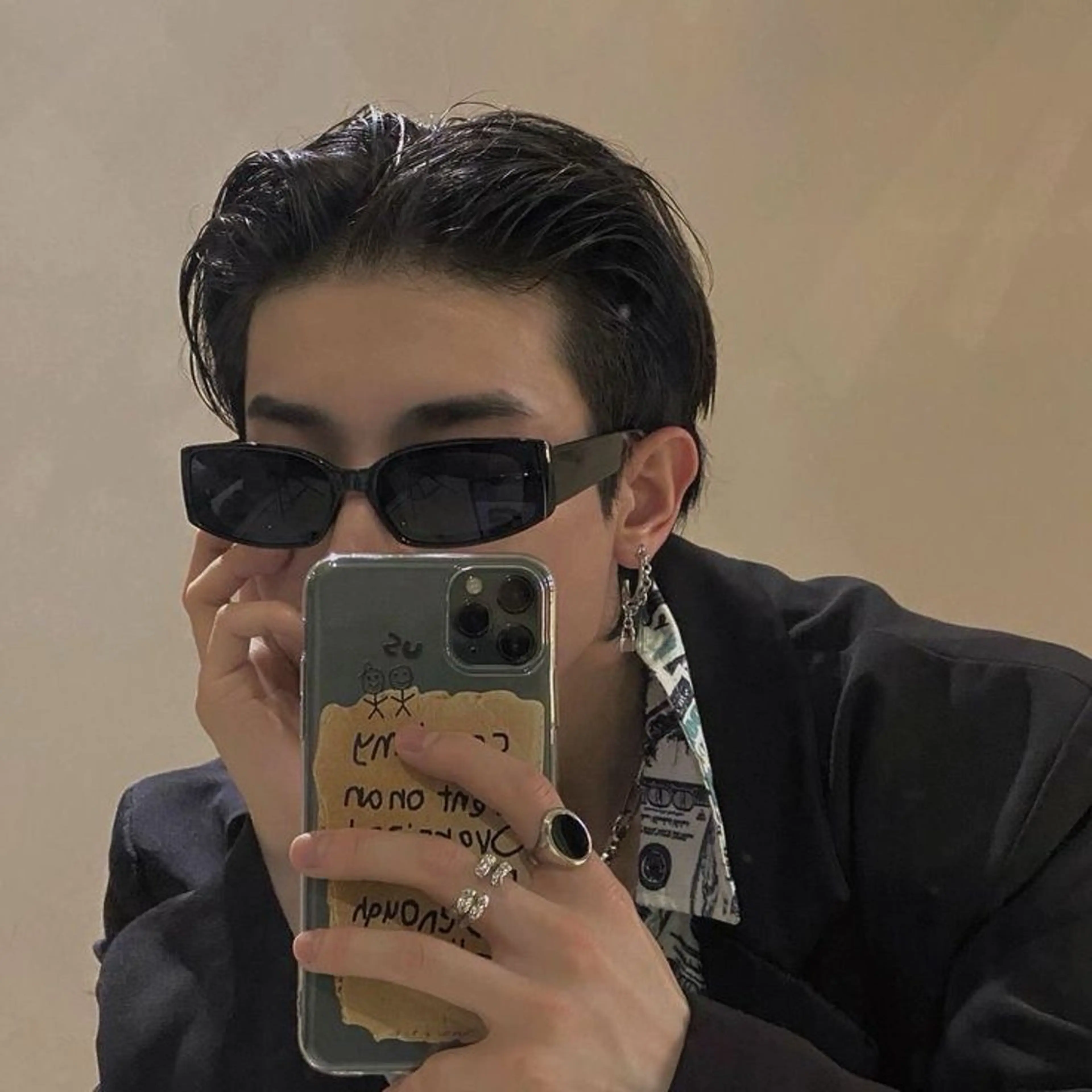 メンズ 縮毛矯正、 押野七大のヘアスタイル