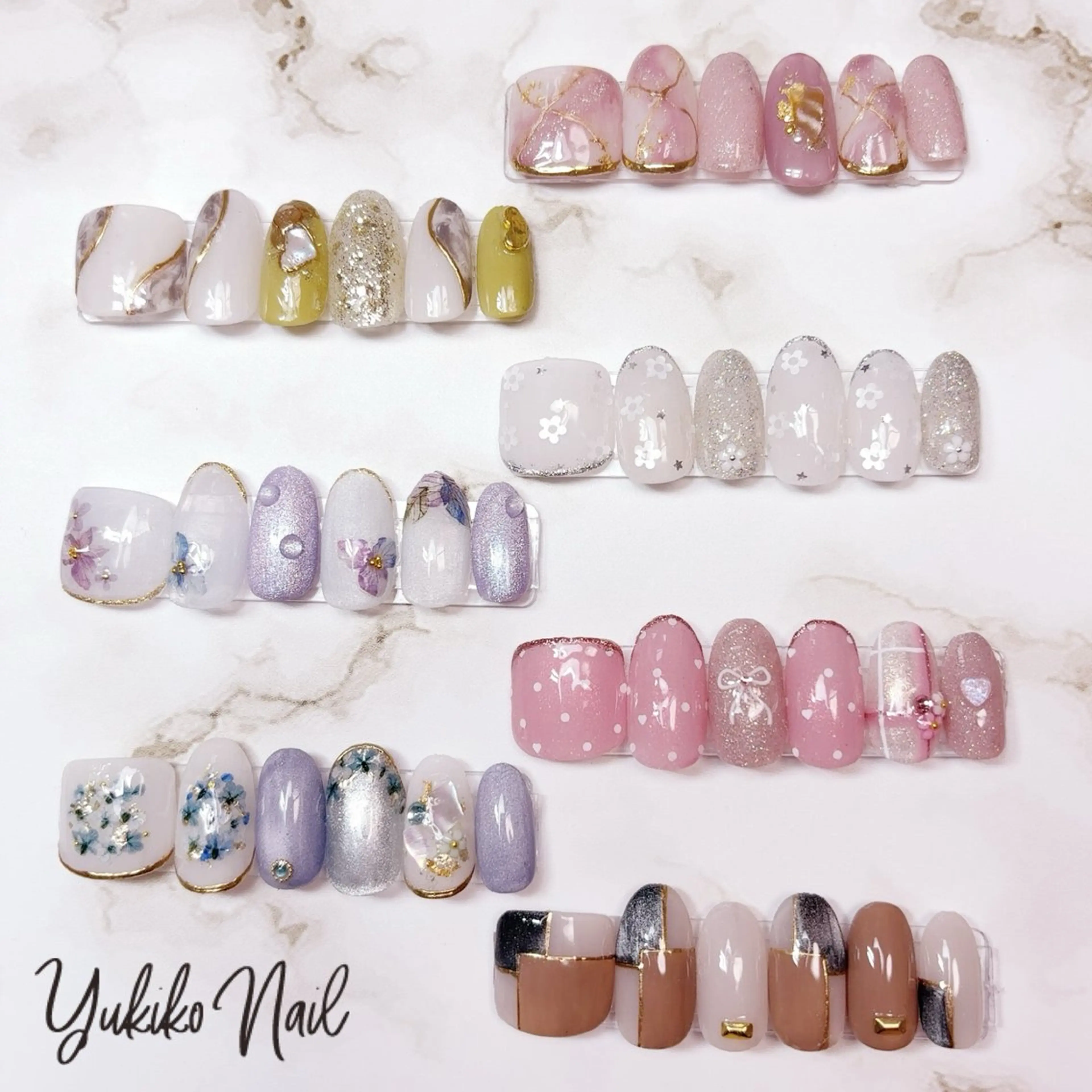 ネイル アートネイル フットネイル おそろいネイル ユキコ ネイルのネイルデザイン
