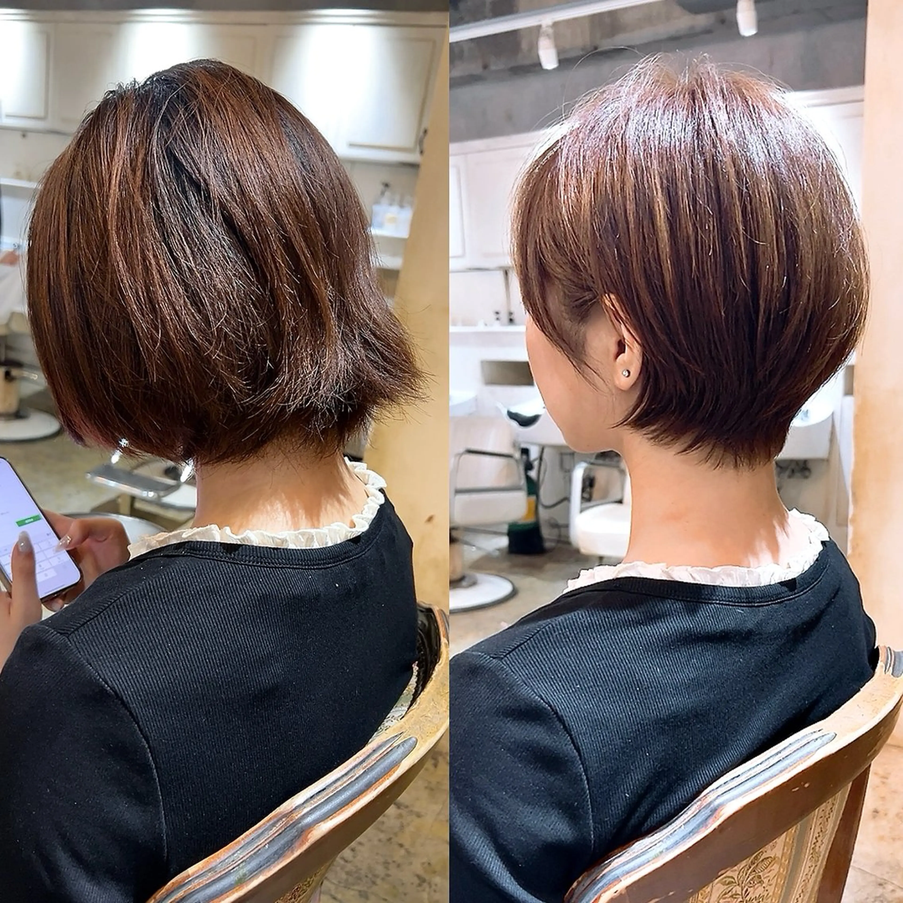 ショート くびれヘア カット 鹿児島ショート 飯母のヘアスタイル