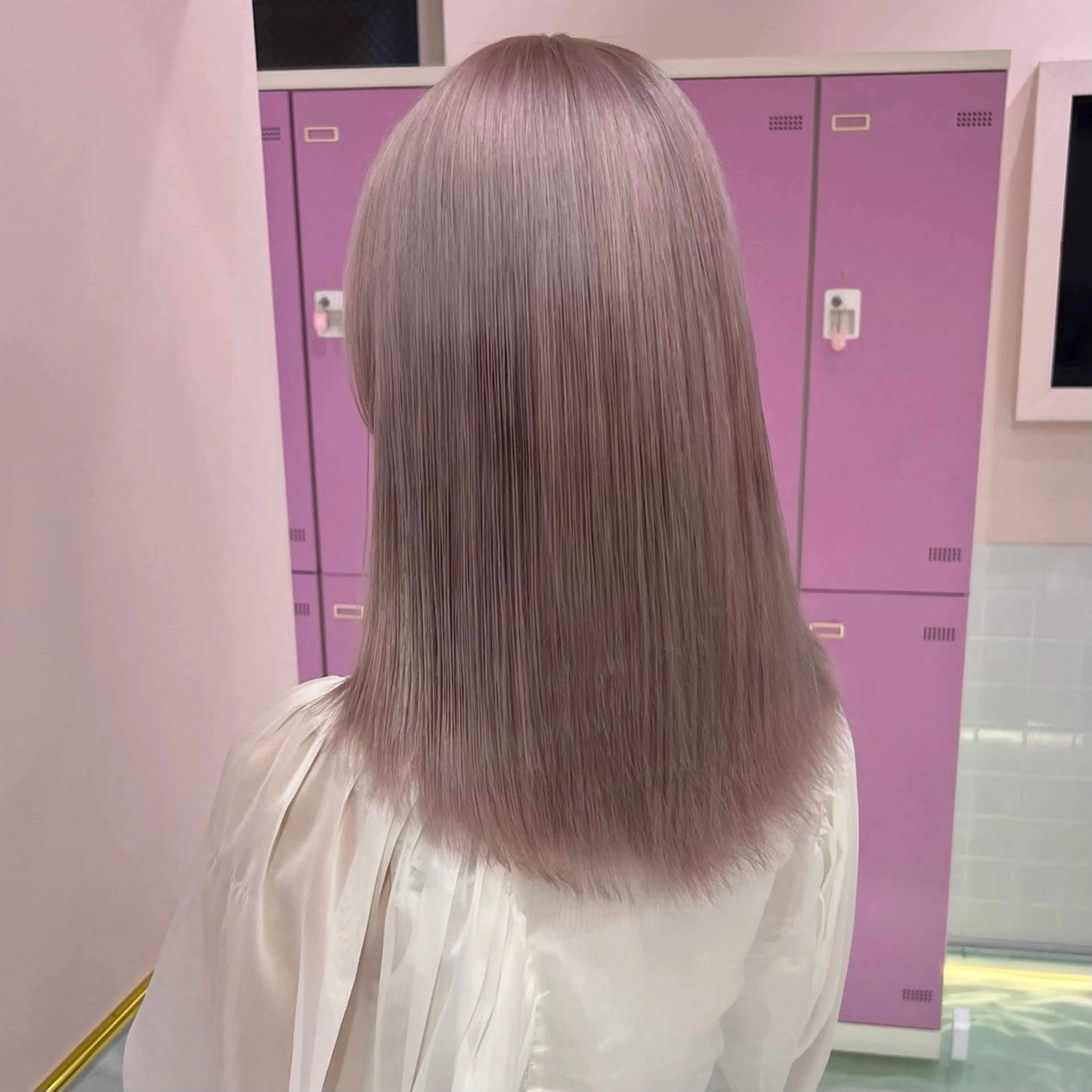 カラー ベージュカラー ピンクカラー ピンクベージュ ホワイトピンク ホワイトピンクベージュ 🎀ガーリー/レイヤ ー🎀Mahoのヘアスタイル