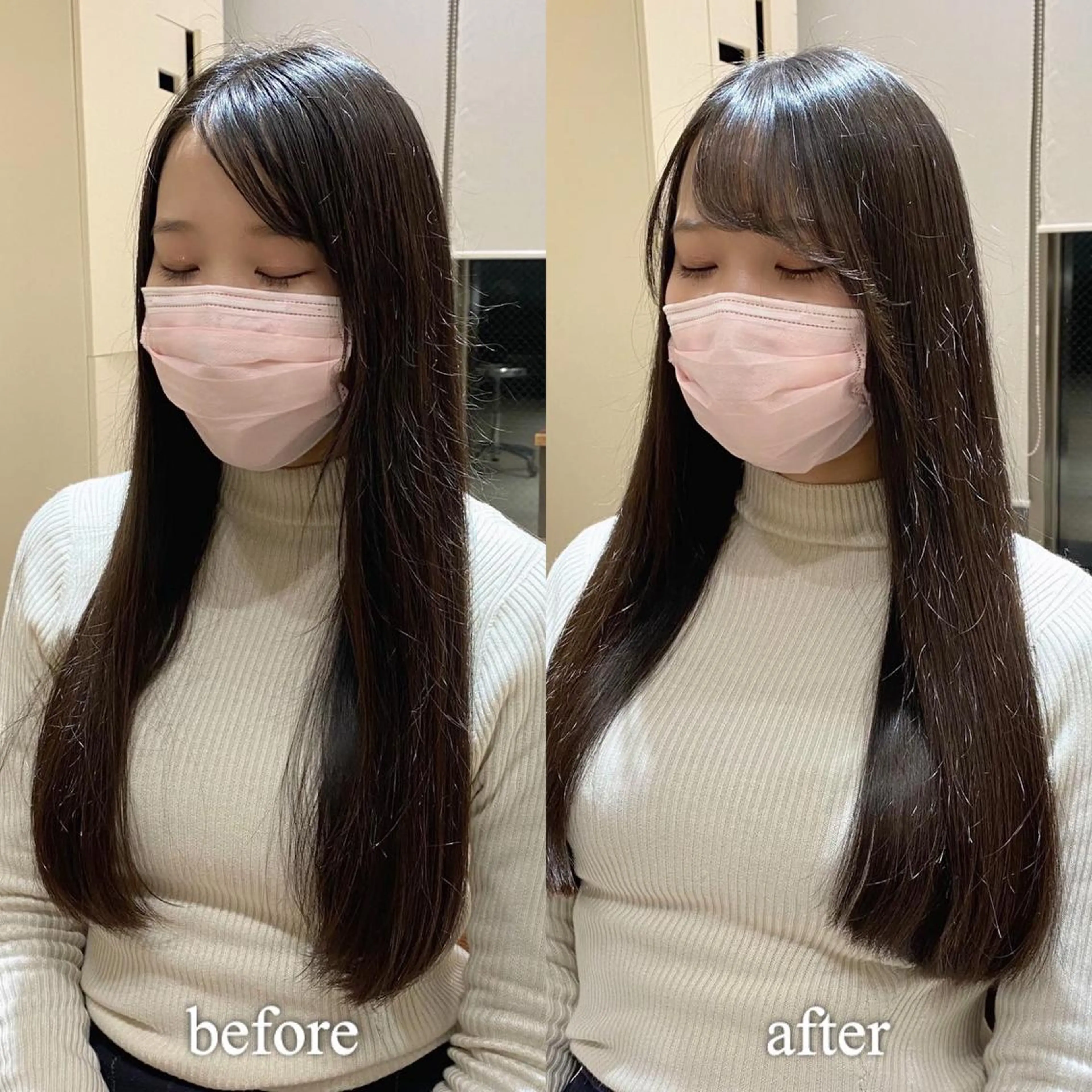 ロング カラー レイヤー/顔周り /透明感🩶高橋大のヘアスタイル