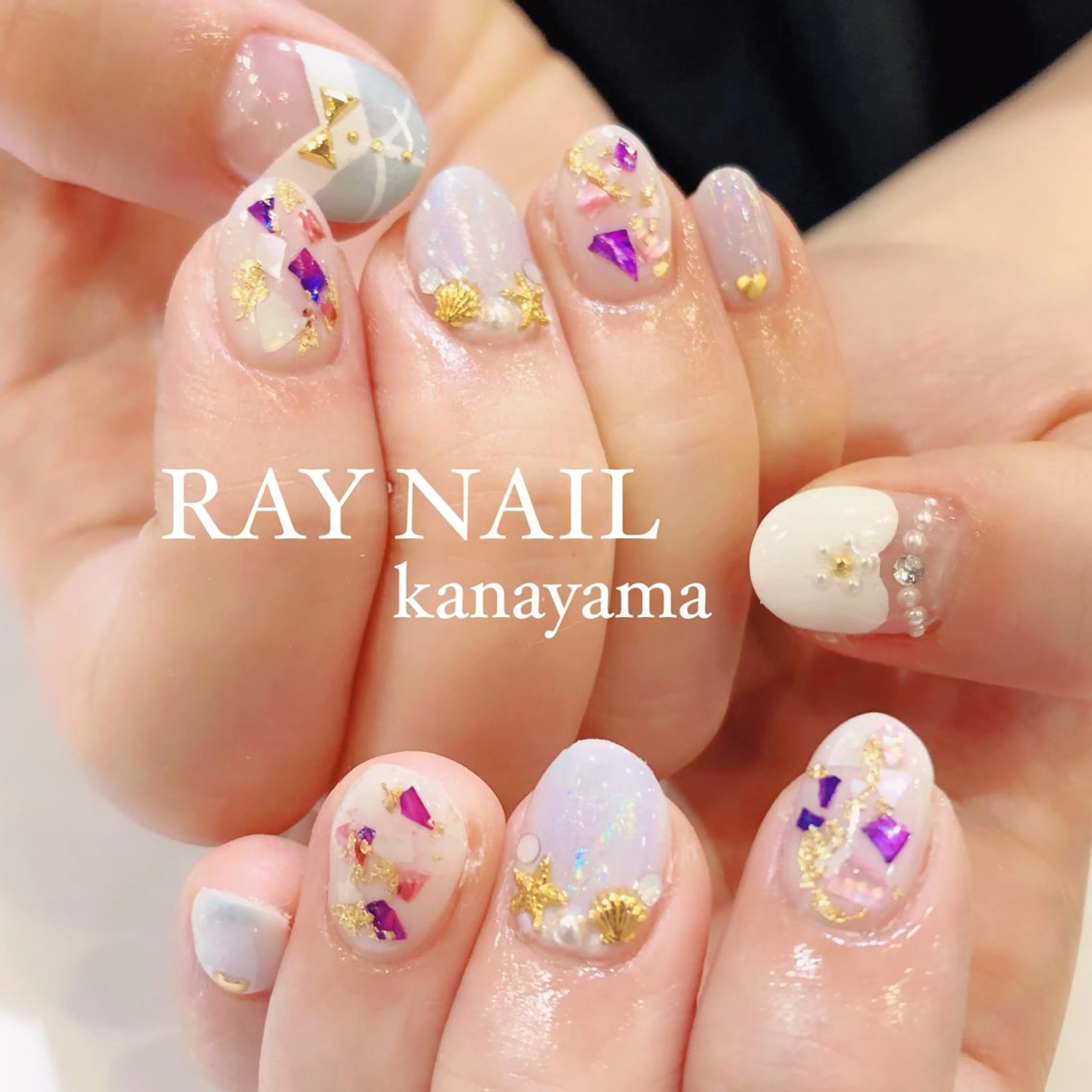 ネイル ブライダルネイル Arowa 伊田のネイルデザイン