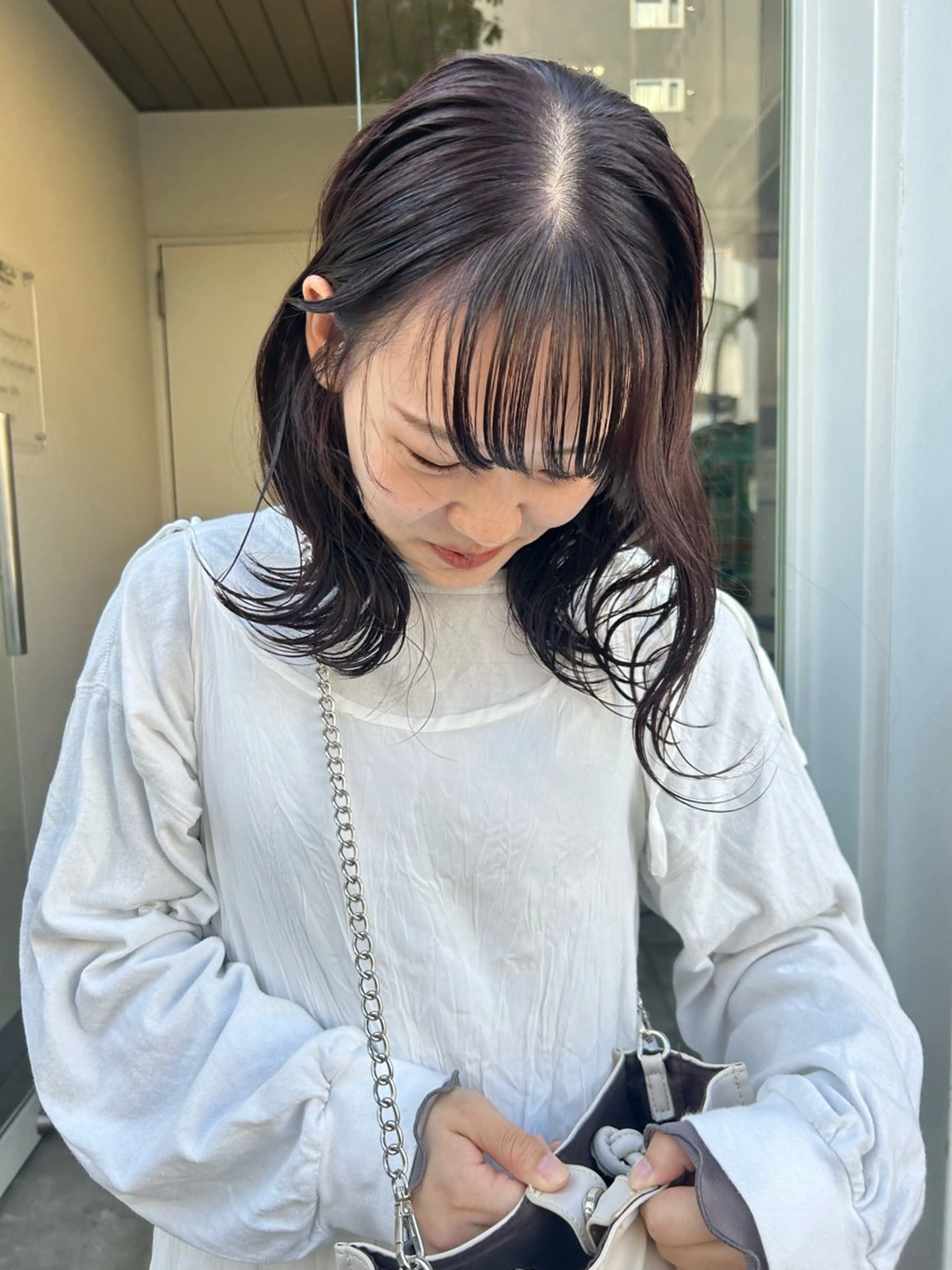 セミロング 薄暮 マツイ　レンのヘアスタイル