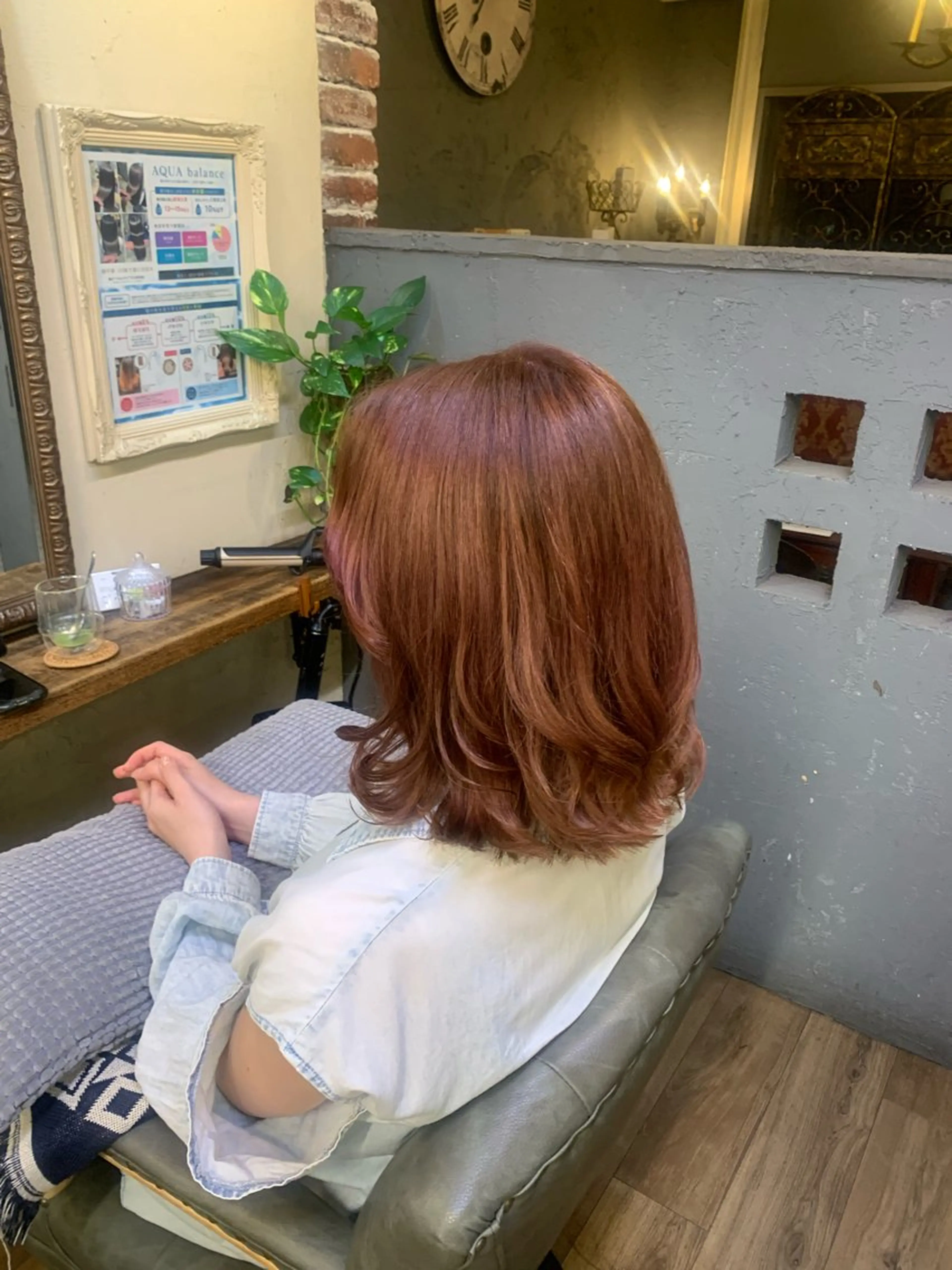 ミディアム カット ヘアカラー トリートメント 古川 絵美のヘアスタイル
