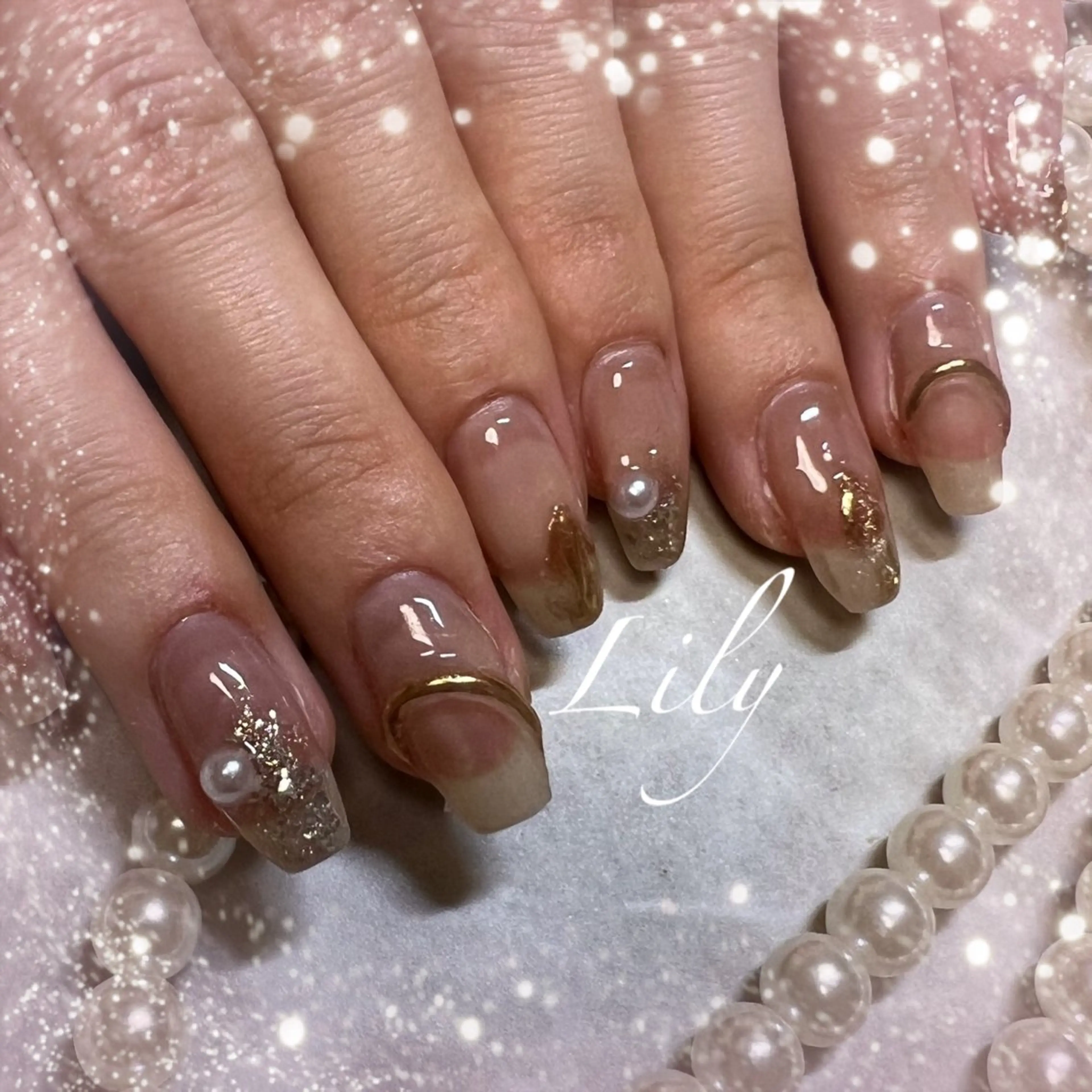 ネイル ハンドネイル Lily*nail 🌻Mii🌻のネイルデザイン