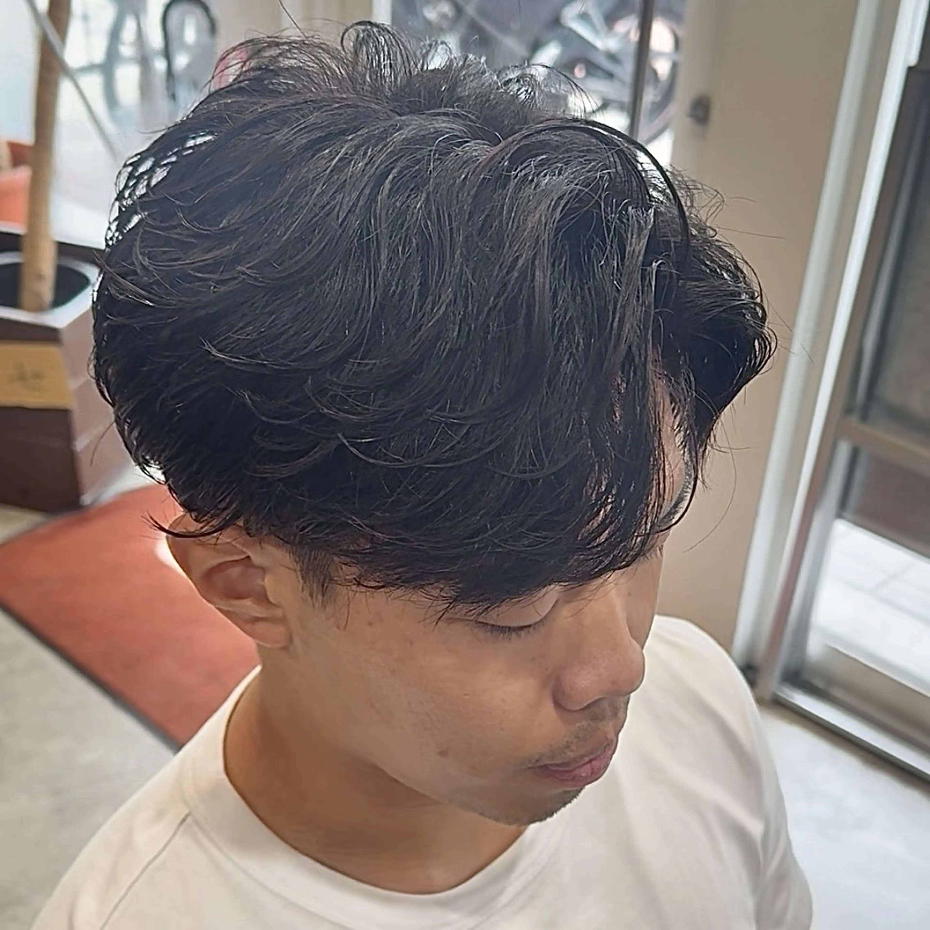 パーマ メンズ フェザーパーマ メンズパーマ カット パーマ スペインカール/ サーフカール/RYUのヘアスタイル