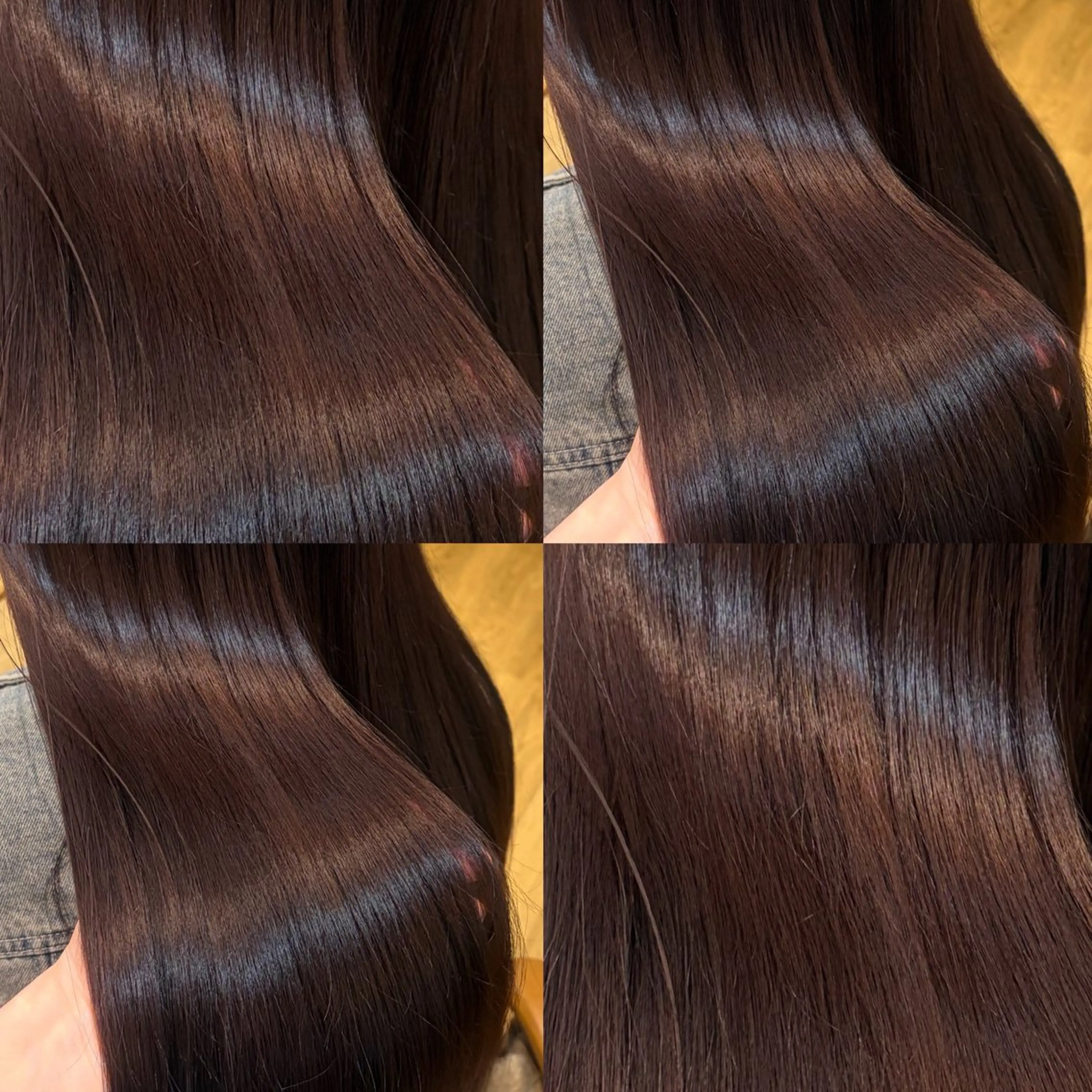 ロング カラー パーマ 髪質改善 縮毛矯正 トリートメント ストレートパーマ カット ヘアカラー 縮毛矯正 トリートメント 👑髪質改善wカラー /ハイトーン/アユカのヘアスタイル