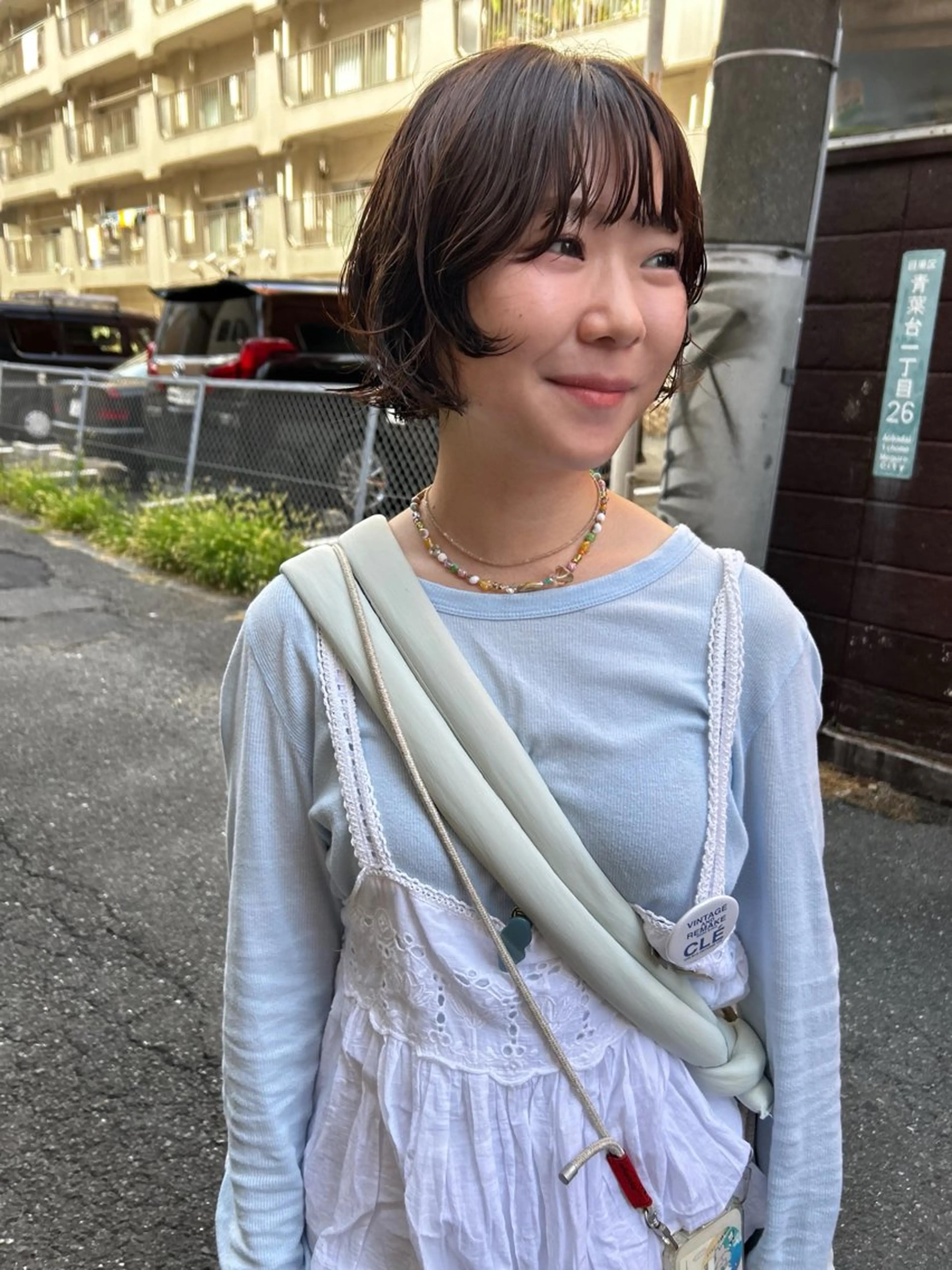 ショート パーマ ショートボブ ボブ ショートヘア デジタルパーマ カット パーマ シシドアスカ /中目黒/パーマのヘアスタイル