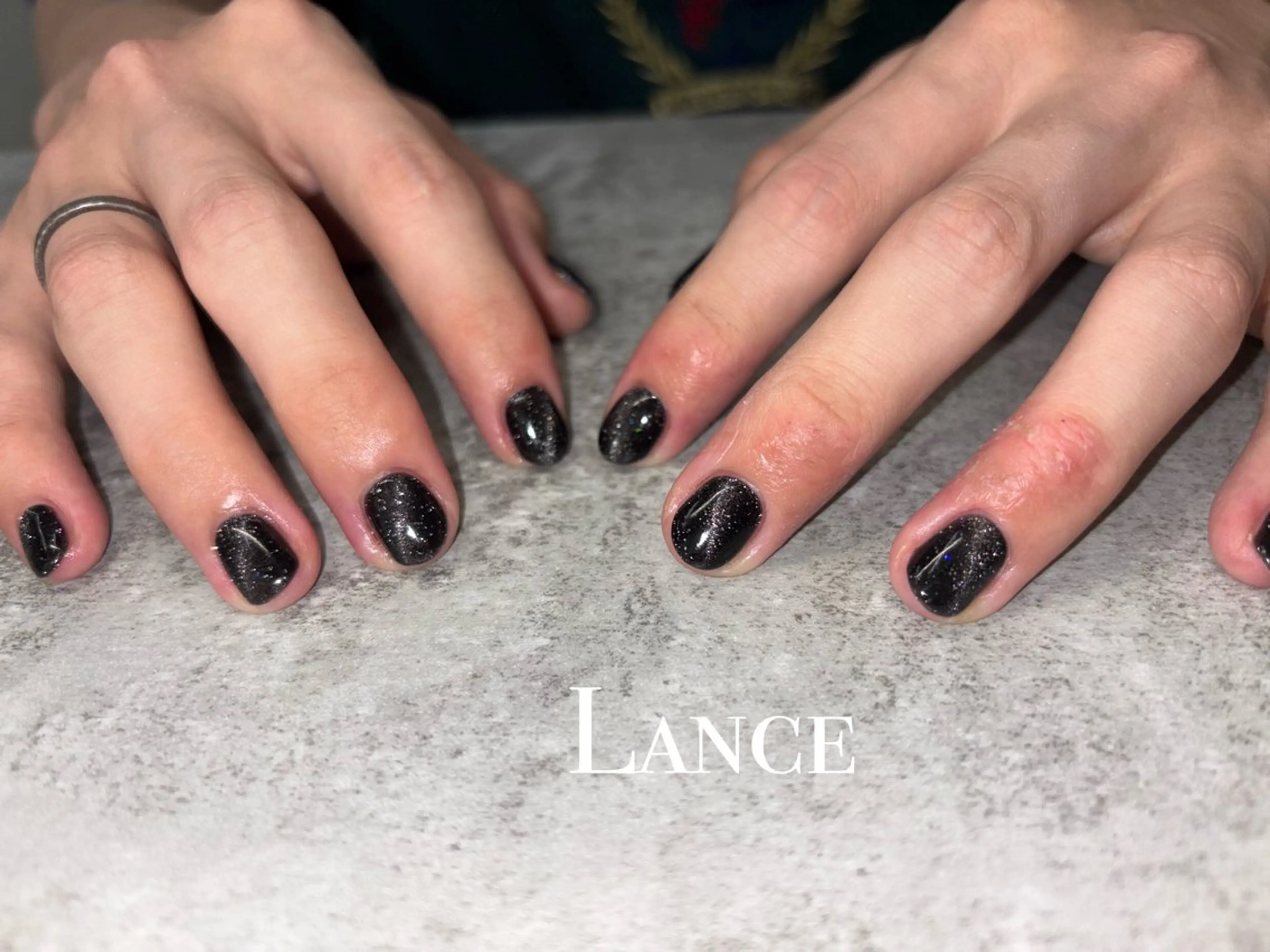 ネイル オーロラネイル フットネイル 氷ネイル・うるうるネイル キラキラネイル 韓国ネイル ハンドネイル Lance nailのネイルデザイン