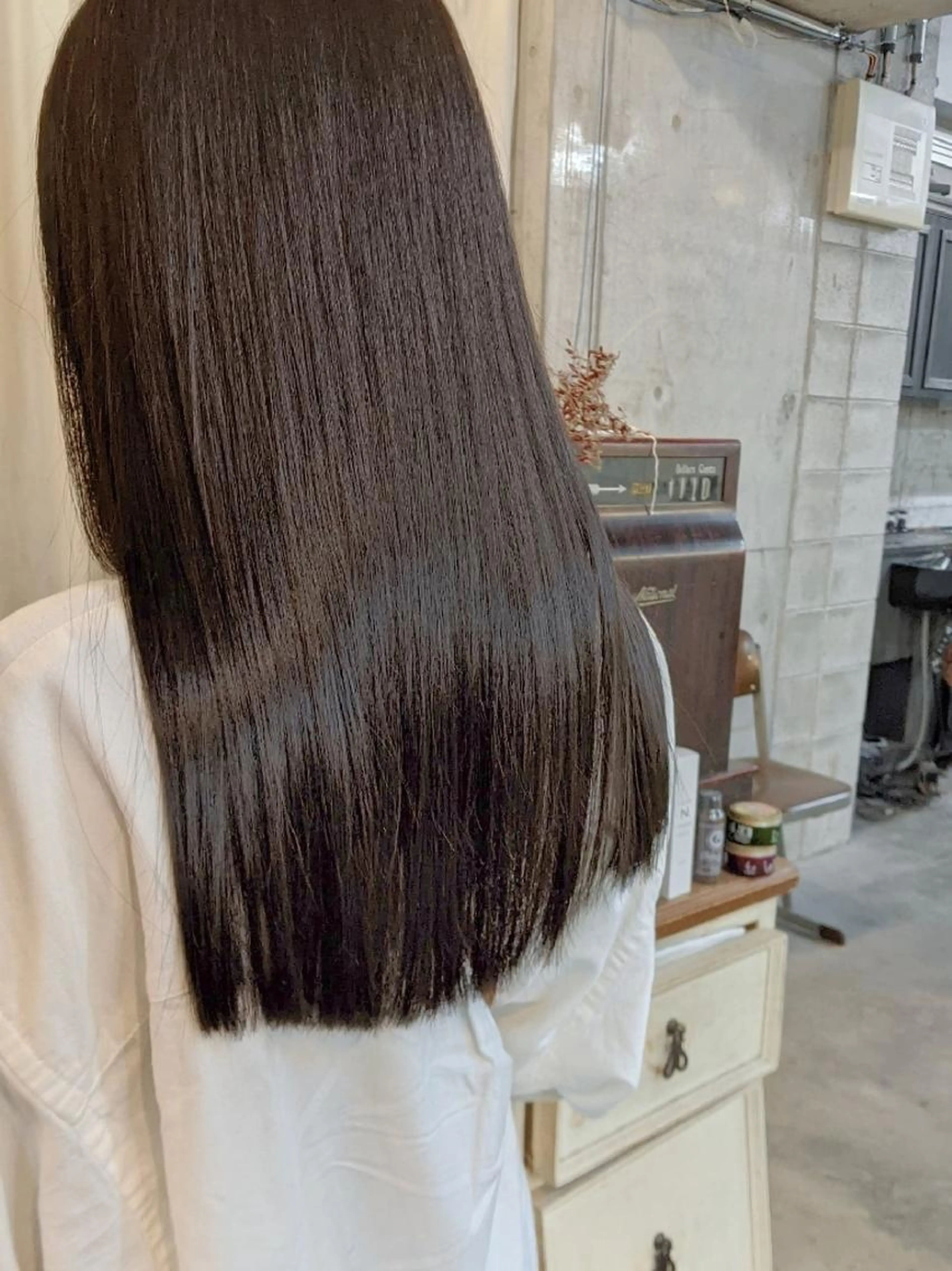 cut + ストレートパーマ + 髪質改善トリートメント🪞の写真