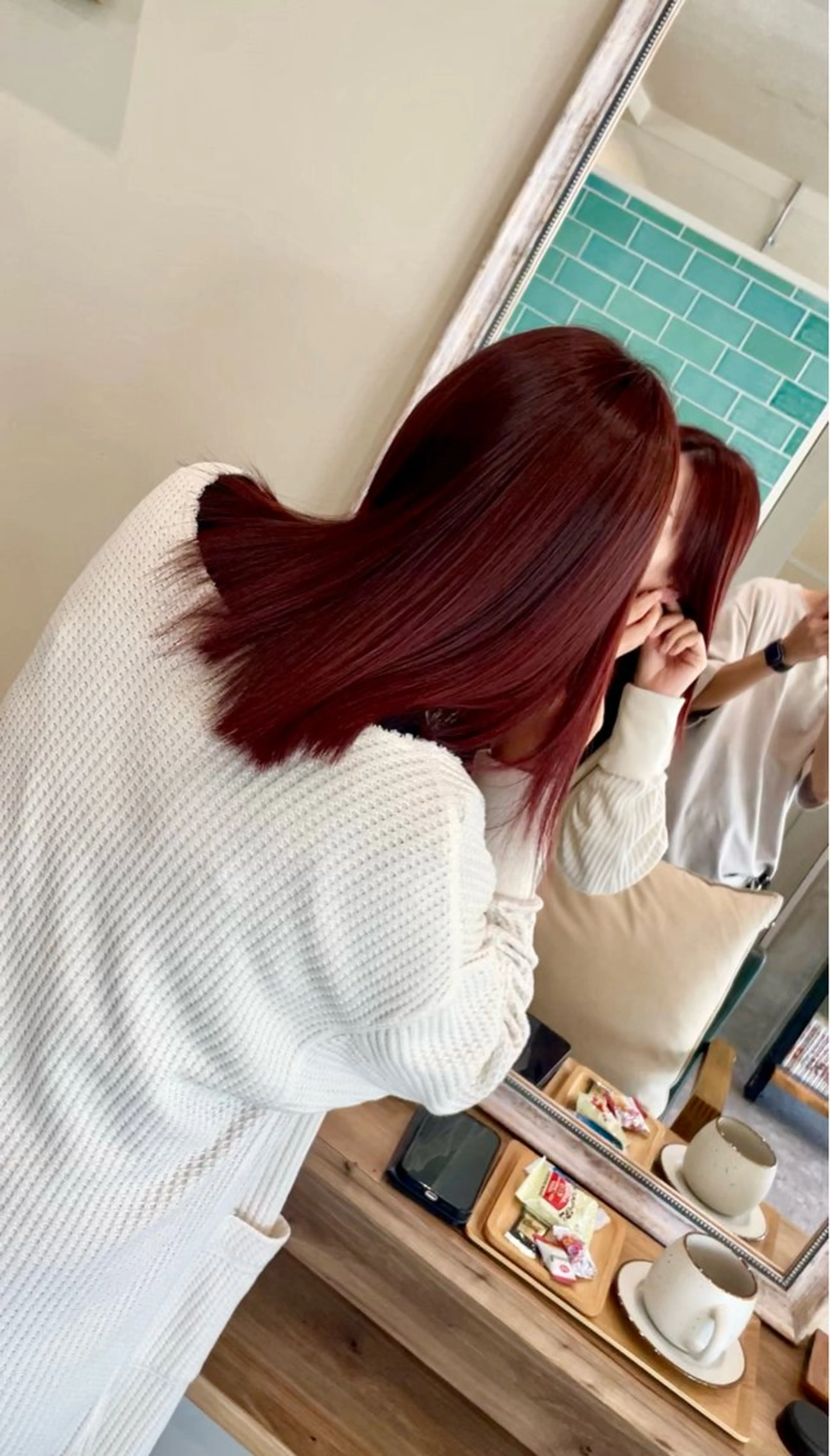 カラー ブリーチ/ストレート ダブルカラーtetoのヘアスタイル