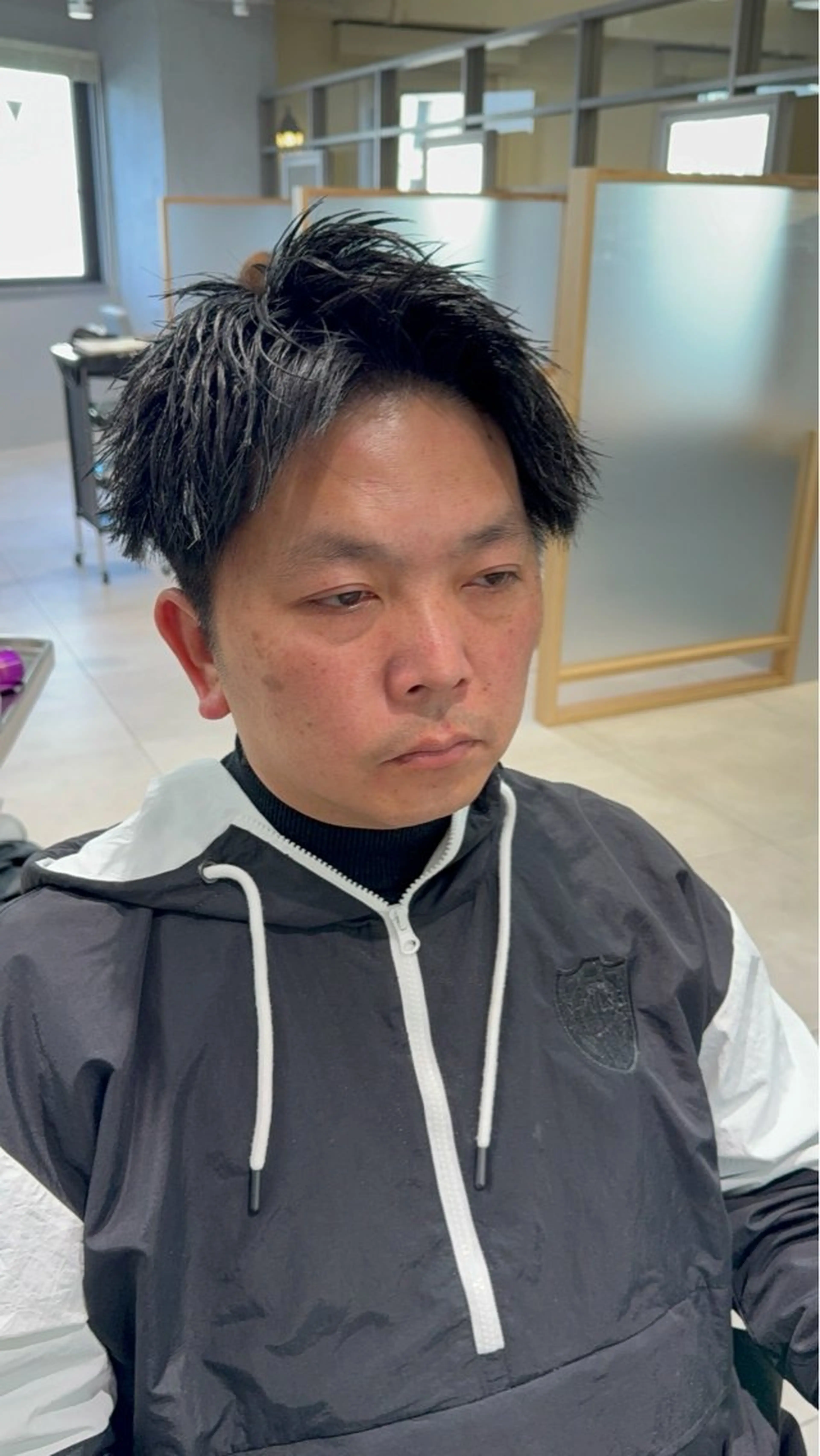 メンズ アップバング NEXTzer0 メンズカット/パーマのヘアスタイル