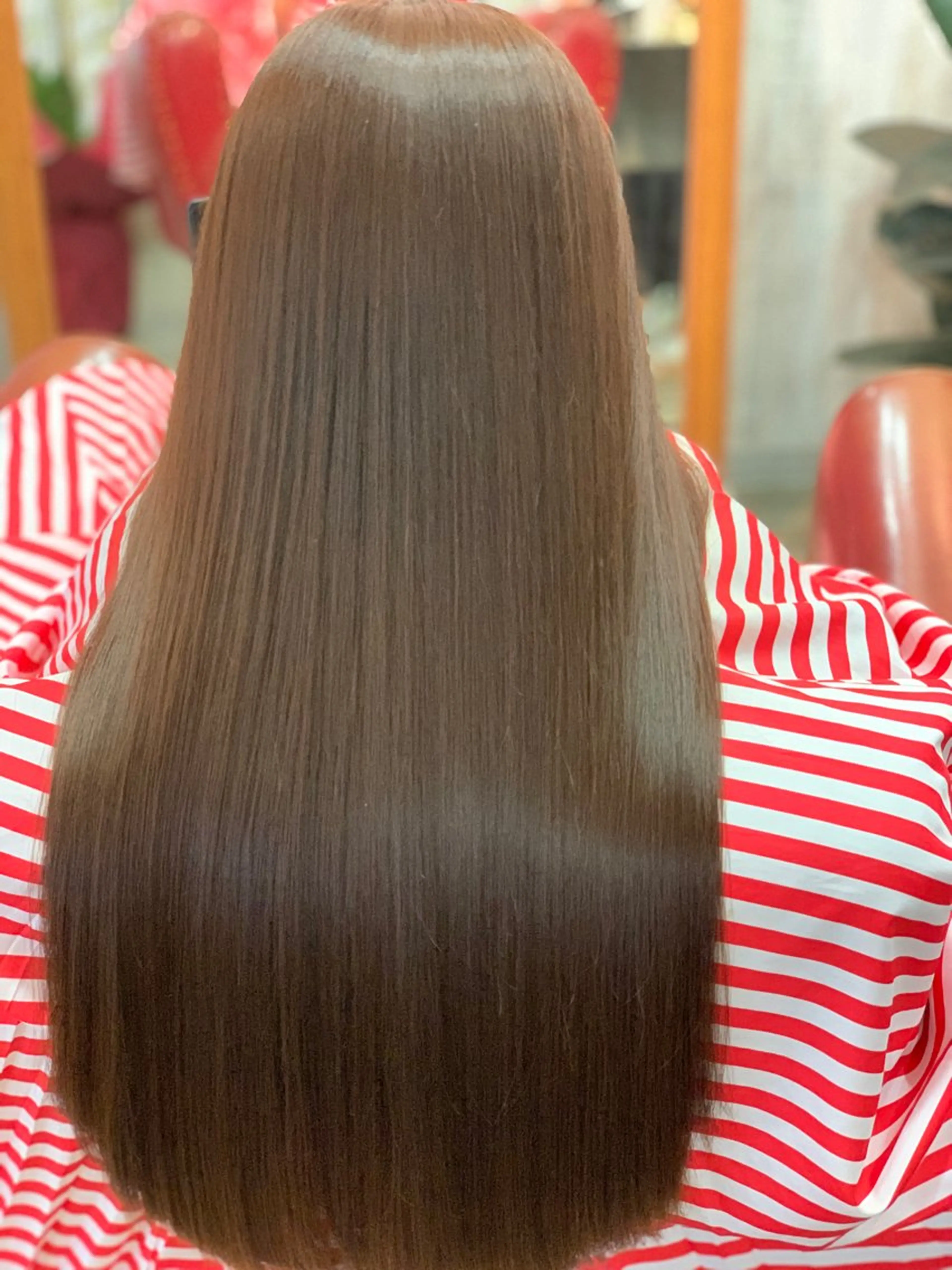 ロング パーマ カット 縮毛矯正 西院LOOP sayakaのヘアスタイル