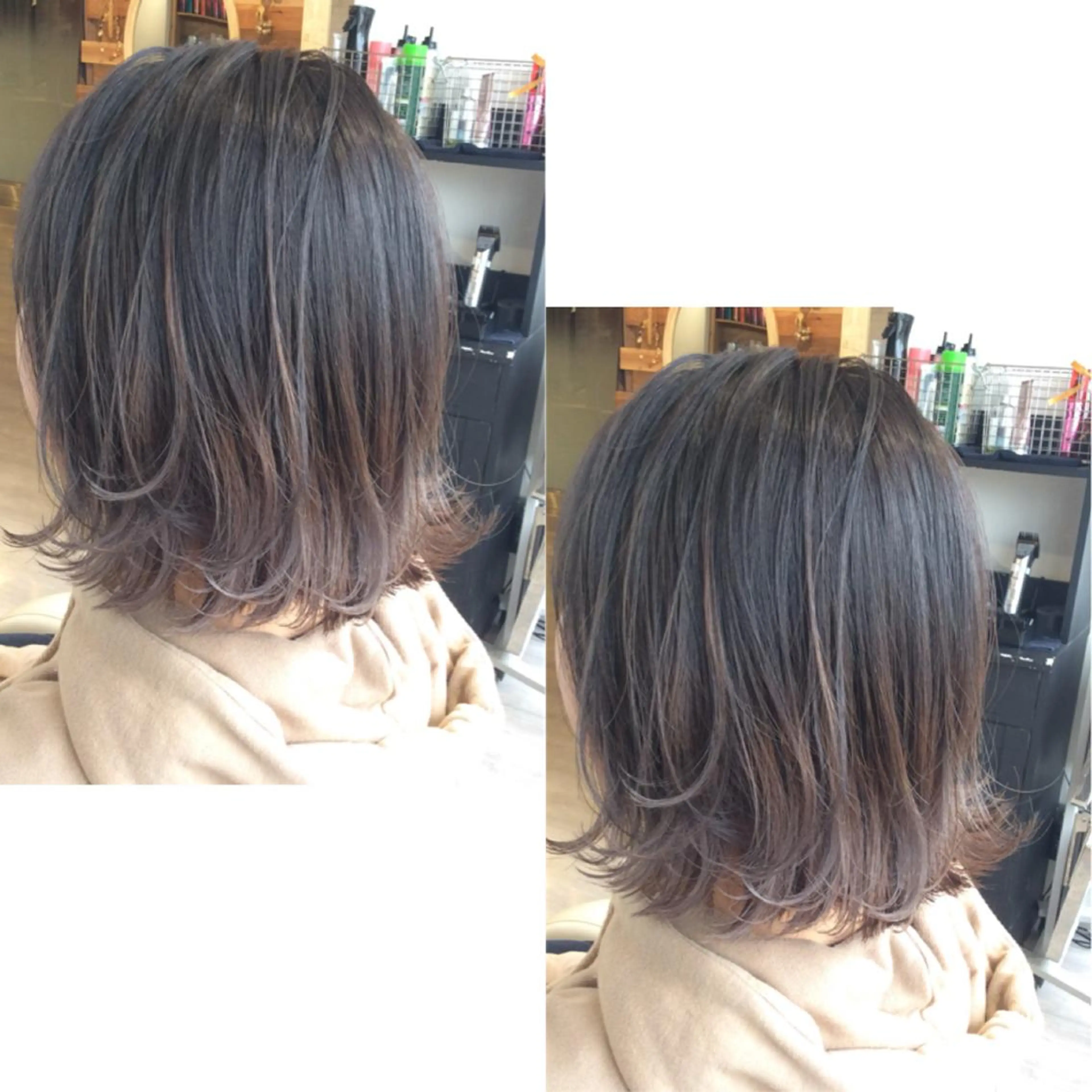 ミディアム カラー ヘアアレンジ 金子 富士のヘアスタイル