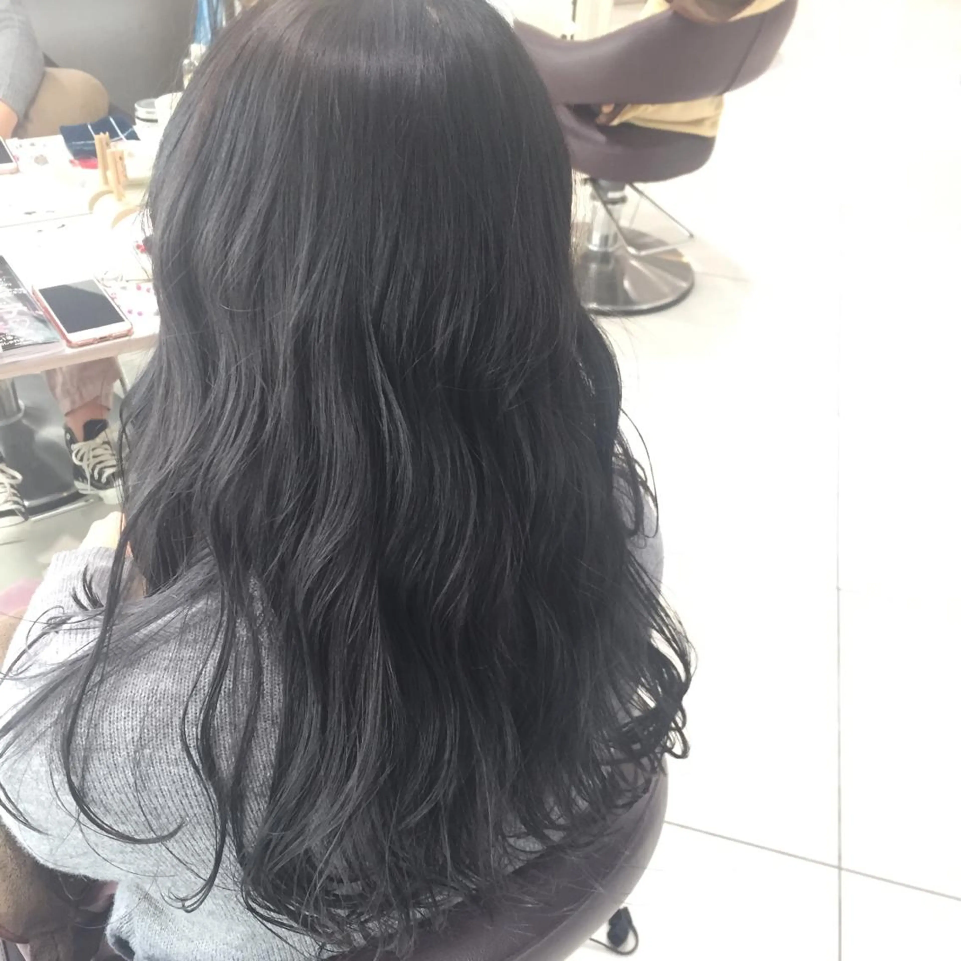 ロング 黒田瀬奈/ボブ まろやかベージュのヘアスタイル