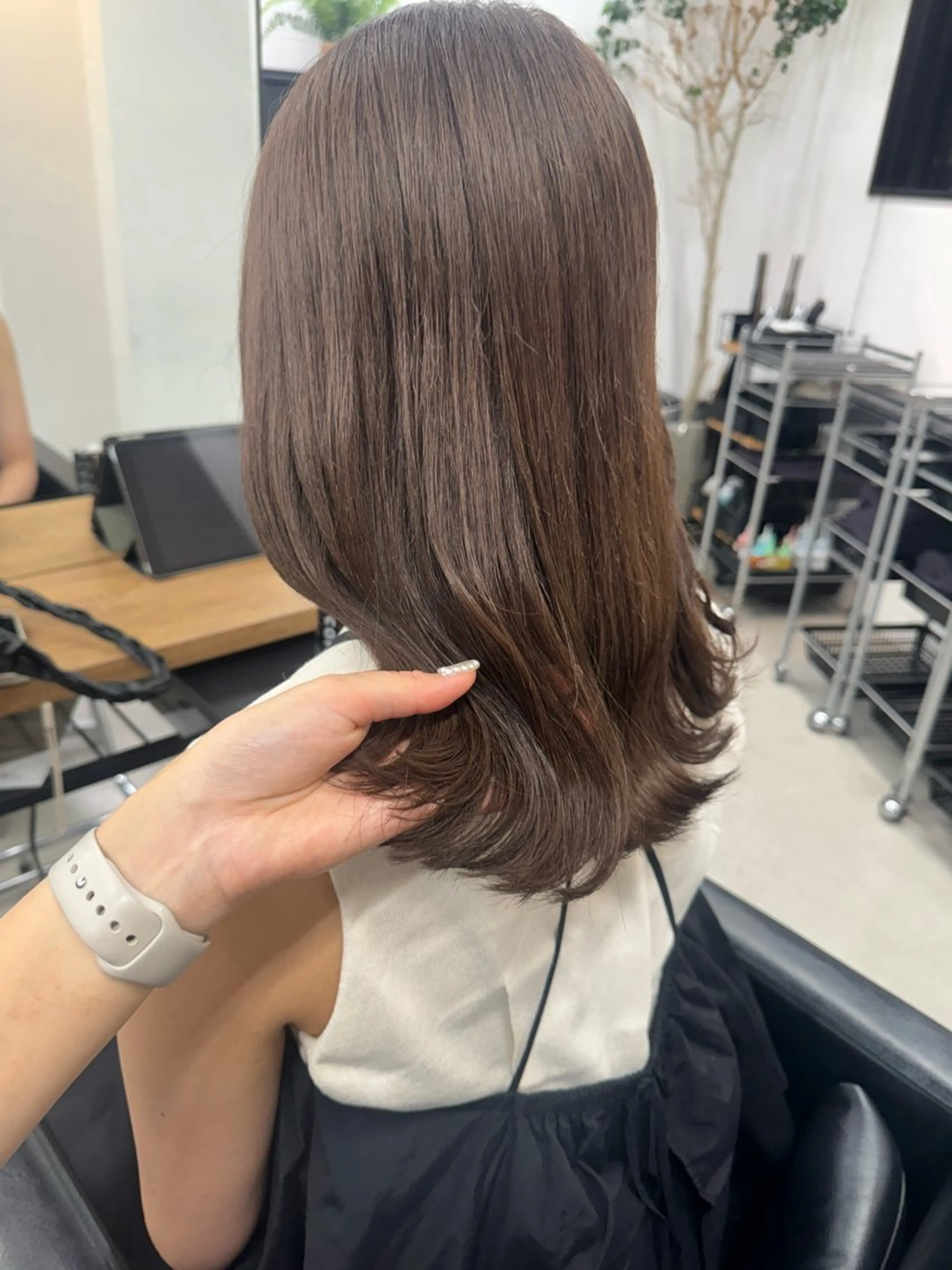 ミディアム カラー Rico / bob/グレージュのヘアスタイル