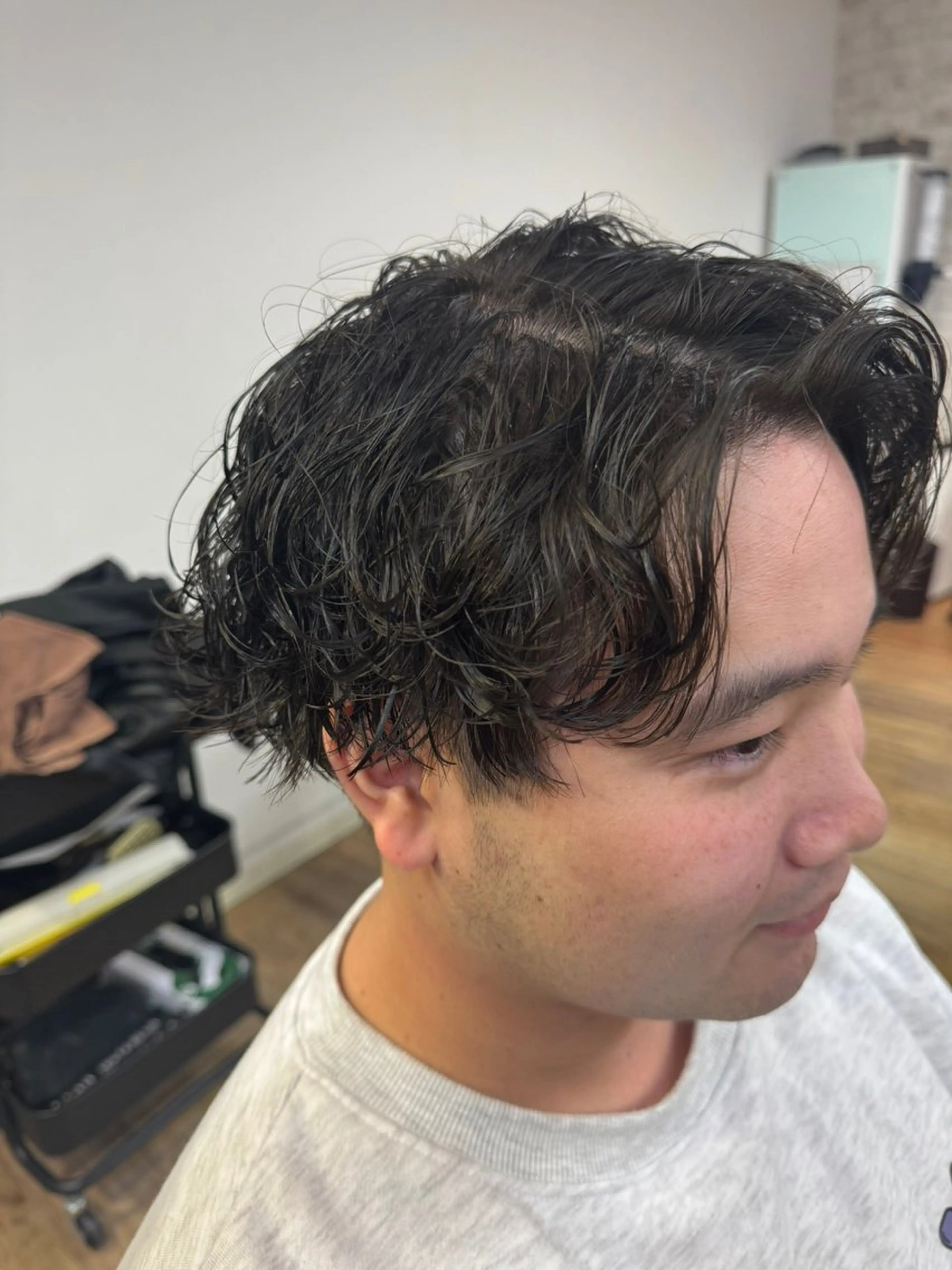 ショート パーマ メンズ カット パーマ メンズ特化 ⚡️ひりゅう⚡️のヘアスタイル