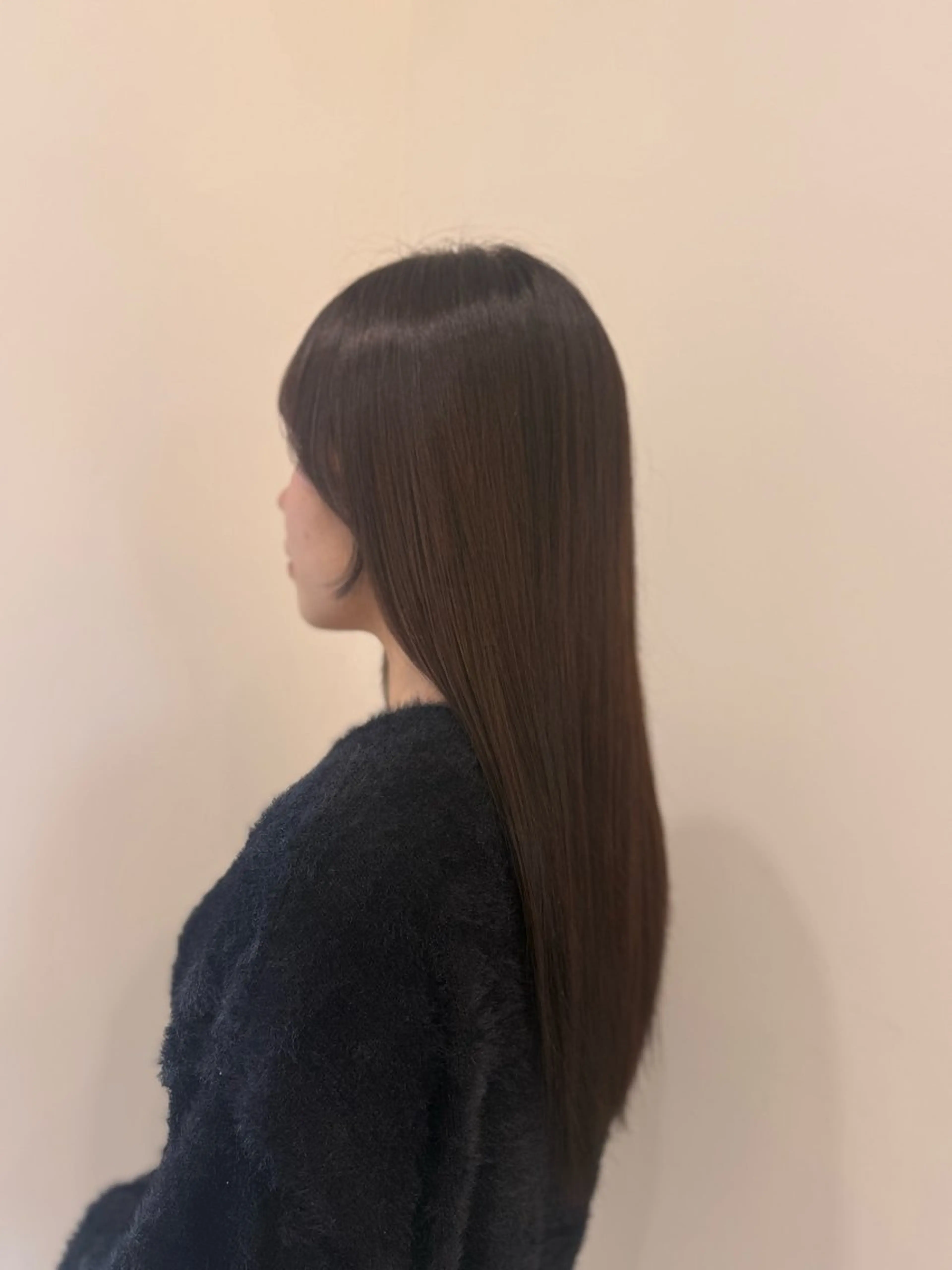 ロング カラー 酸性ストレート カット ヘアカラー 縮毛矯正 渋谷髪質改善/縮毛 矯正/かすが🪽🫧のヘアスタイル