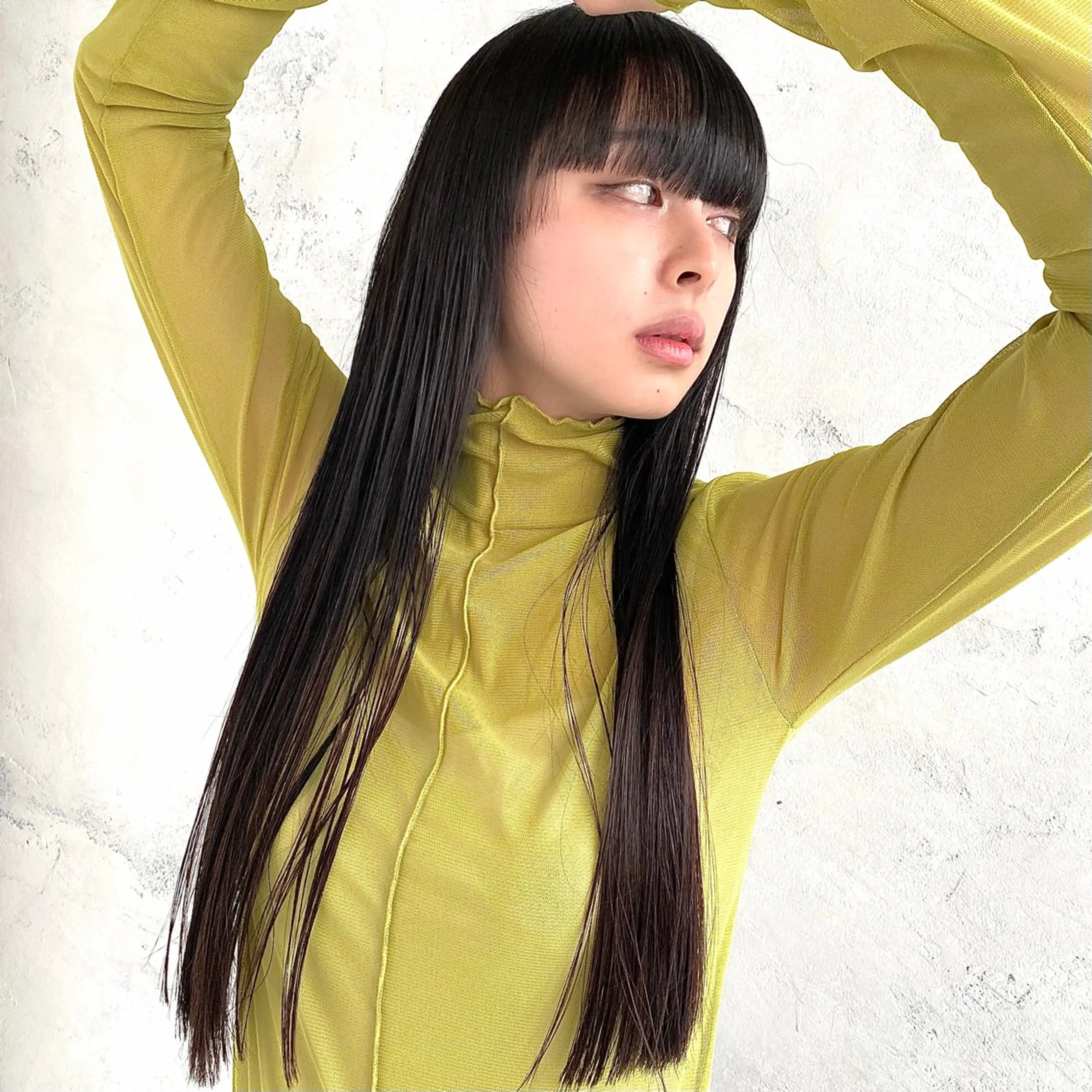 ロング 縮毛矯正 上川 開生のヘアスタイル