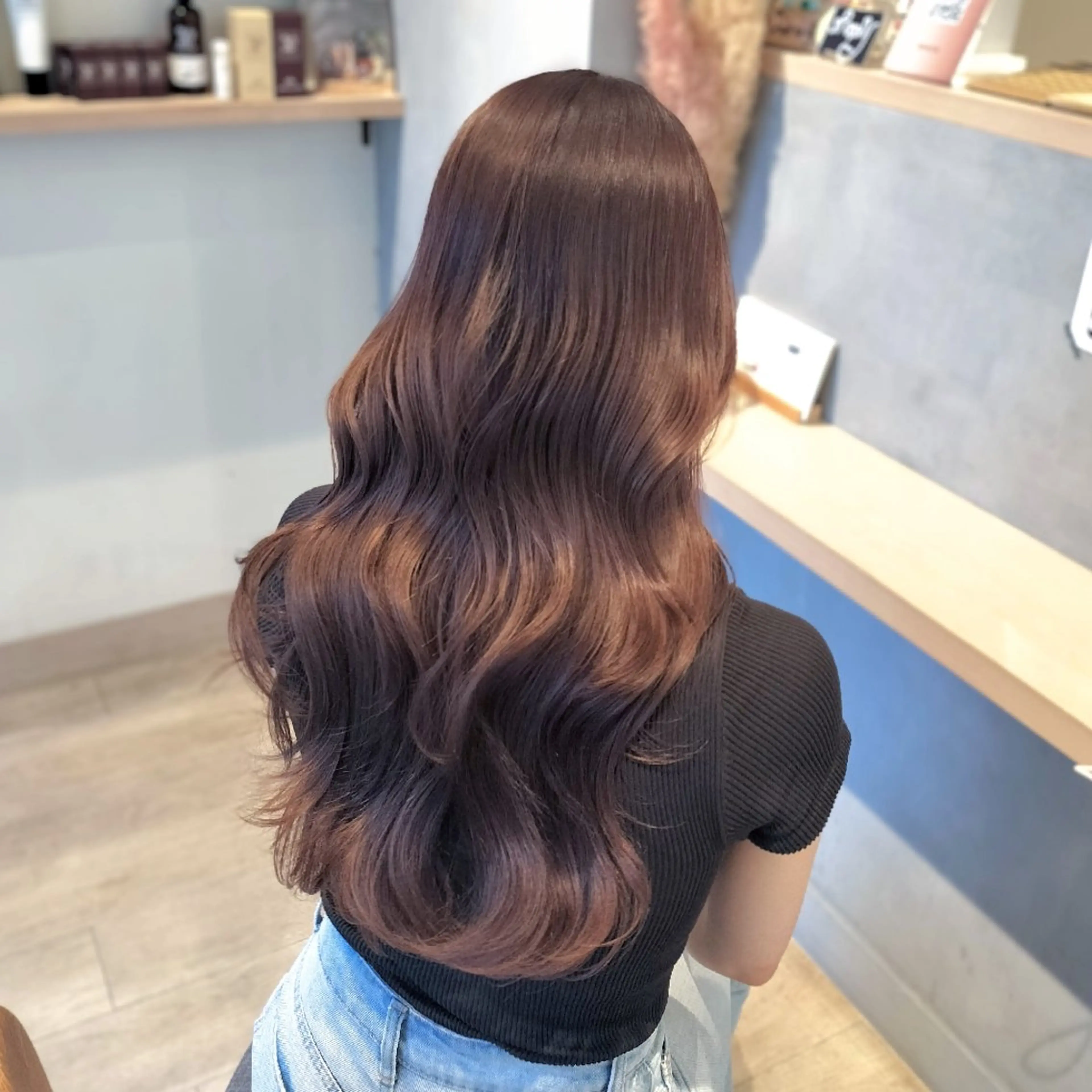 ロング カラー レイヤーカット ヘアカラー トリートメント HINAKO/ ROCCOのヘアスタイル