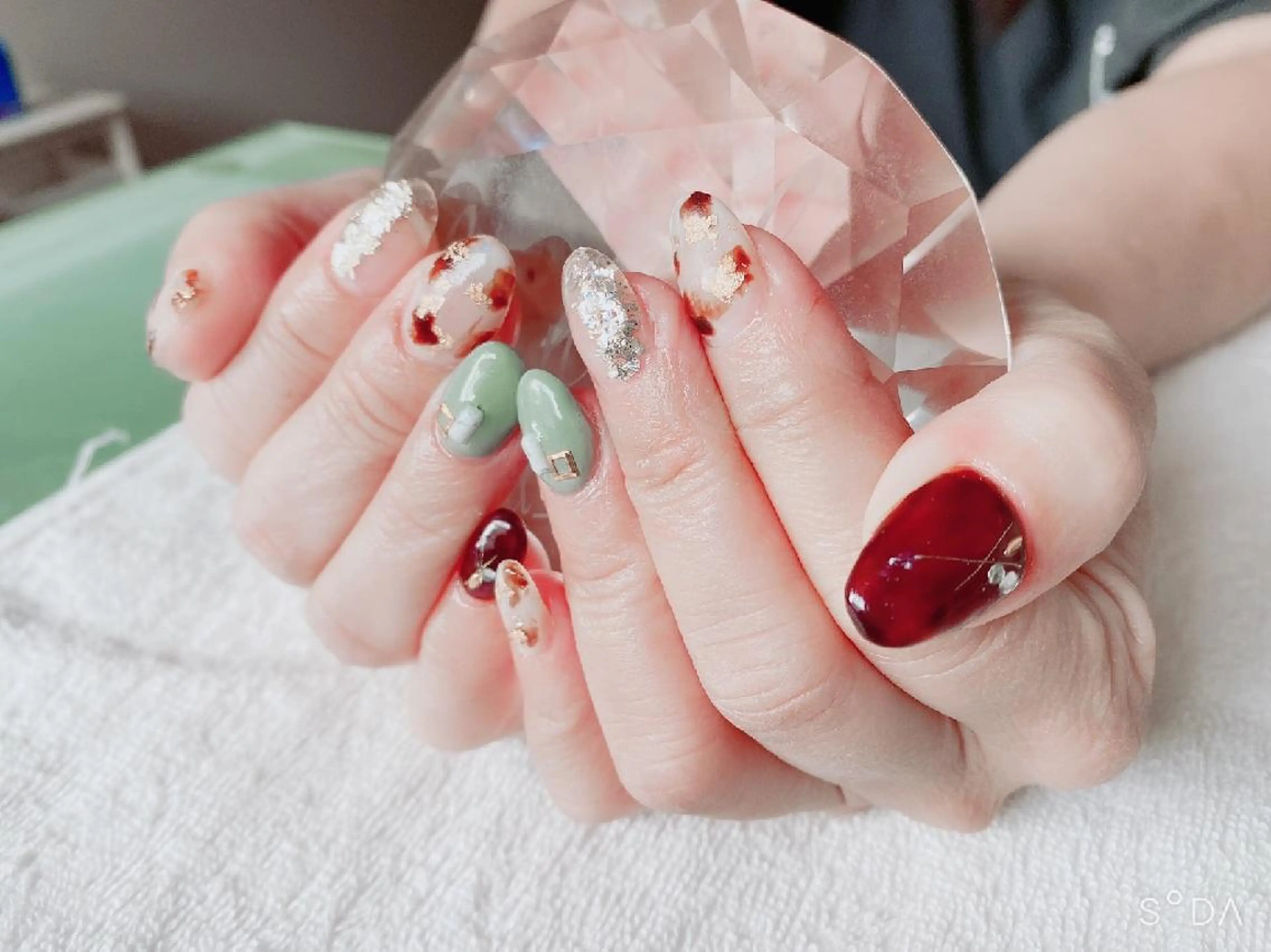 ネイル 持ち込み スカルプネイル 佐野 愛美のネイルデザイン