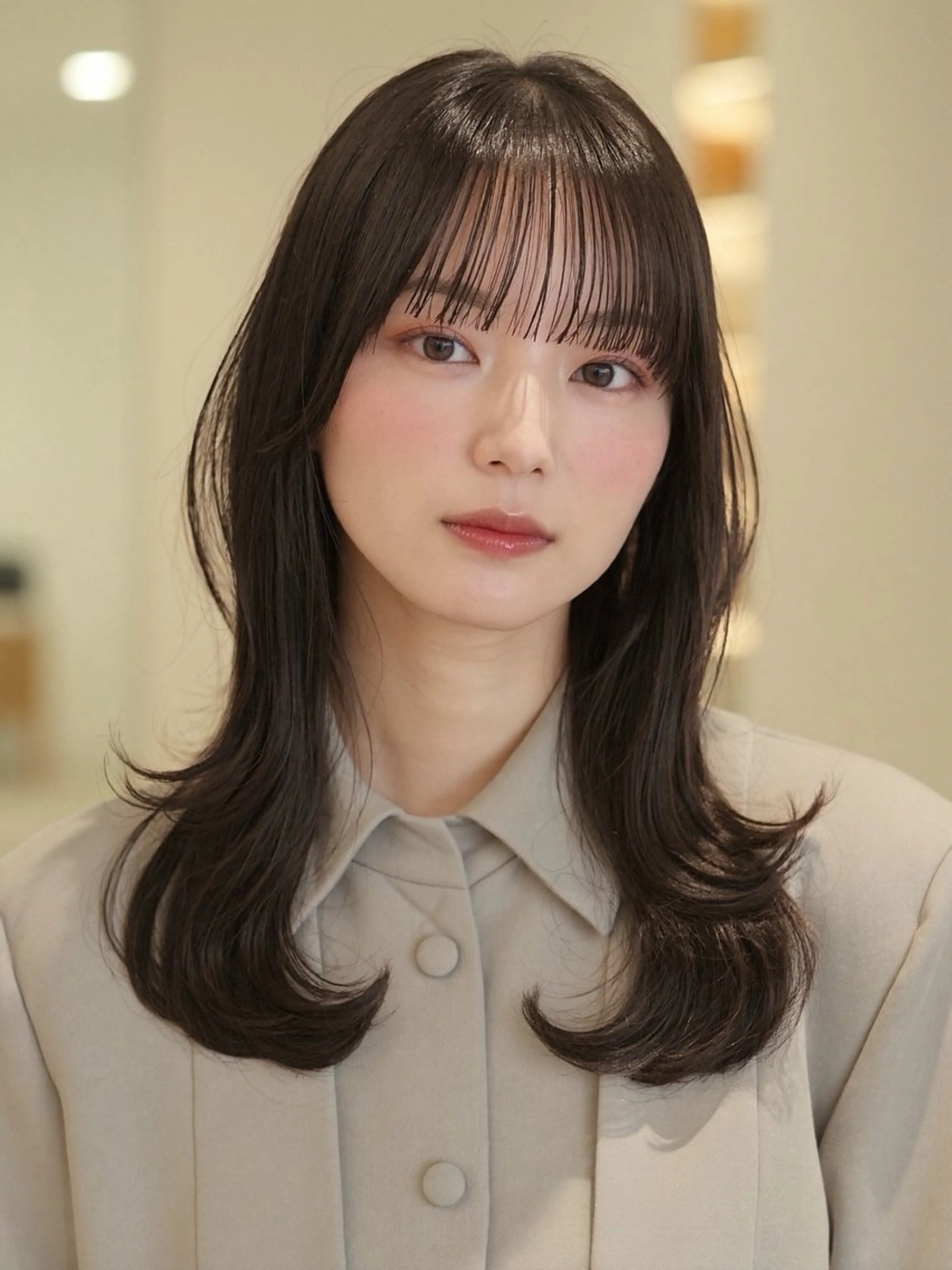 ロング カット ヘアカラー トリートメント MODEks eau 佐藤優志のヘアスタイル